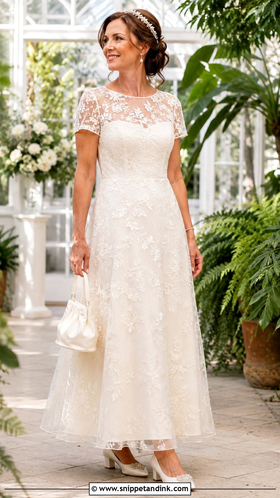 Garden Second Wedding Dress With Sleeves - Snippet and Ink - 20 2nd Wedding Dresses