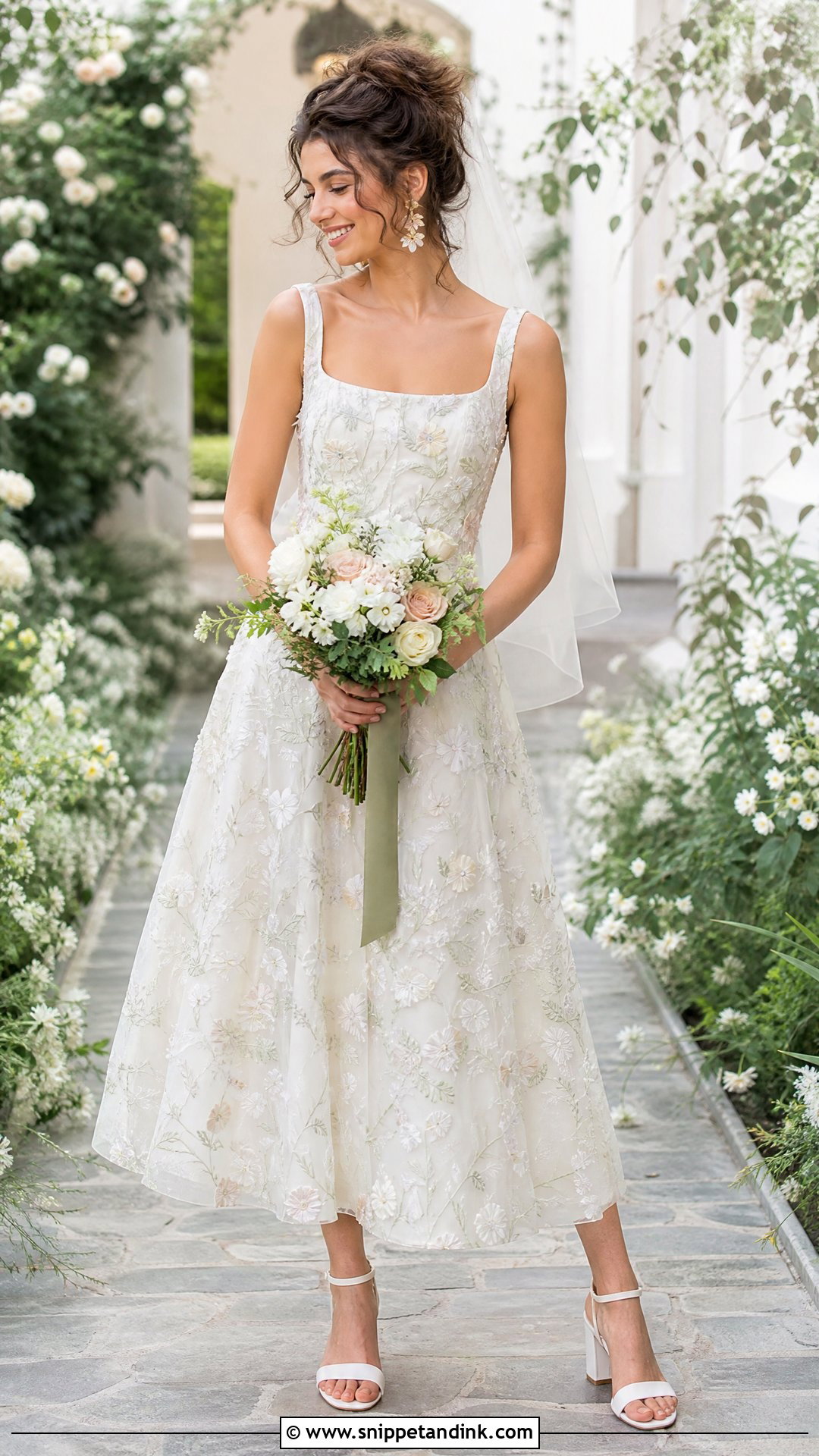 Garden Shift Wedding Dress - Snippet and Ink - 20 Shift Wedding Dress Ideas