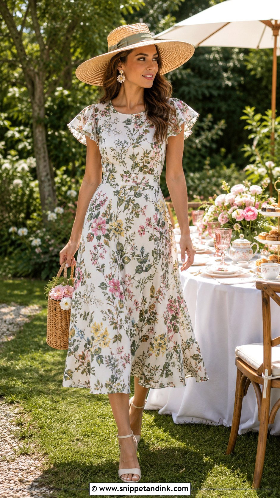 Garden Tea Gown Outfit - Snippet and Ink - 20 Tea Gown Ideas