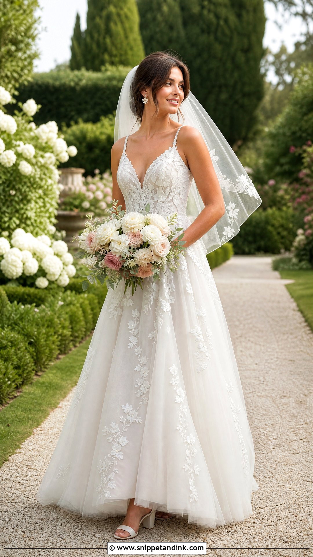 Garden Wedding Bride Look - Snippet and Ink - 20 Perfect Bride Ideas