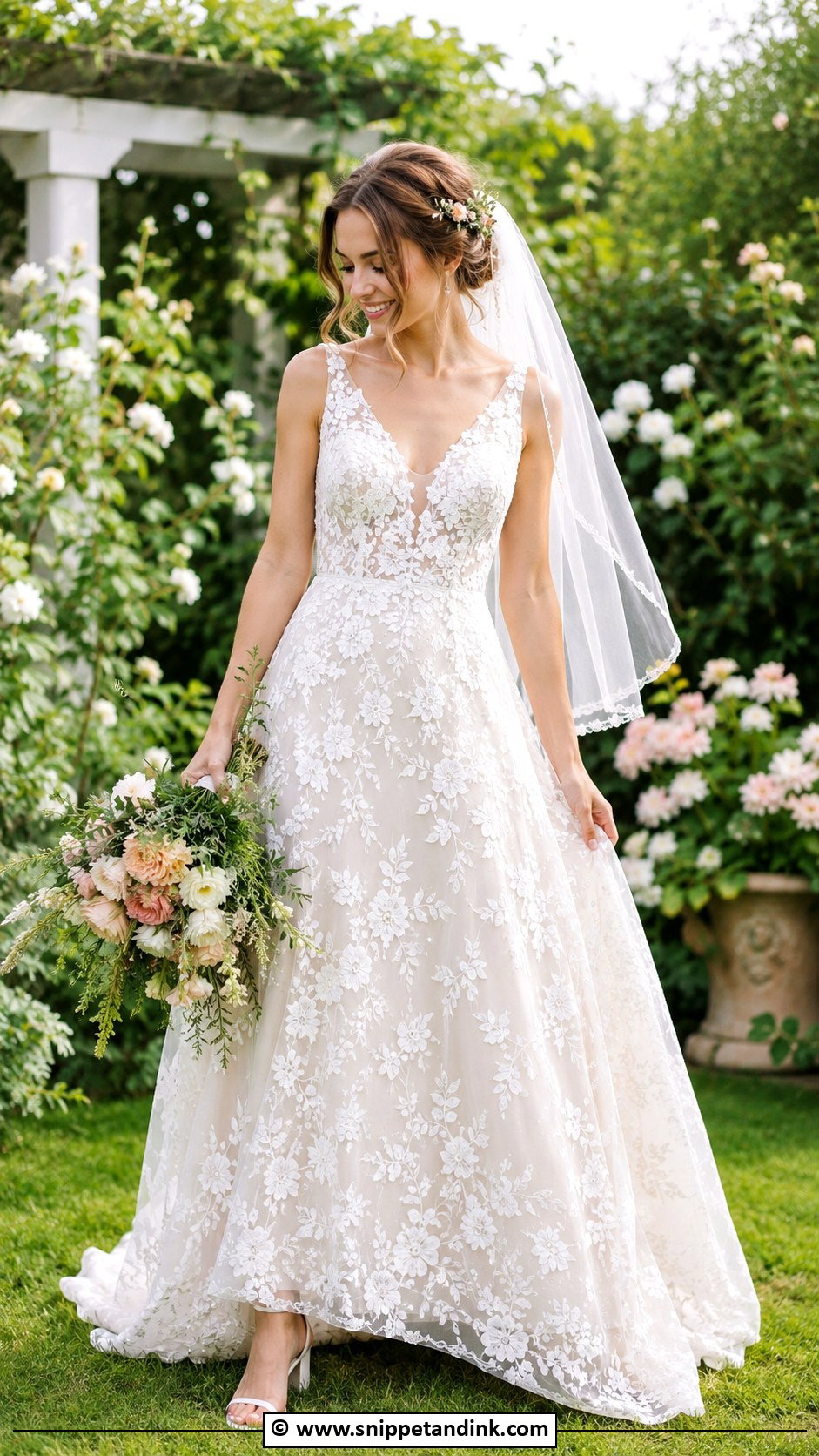 Garden Wedding Dress - Snippet and Ink - 25 Whimsical Wedding Dresses