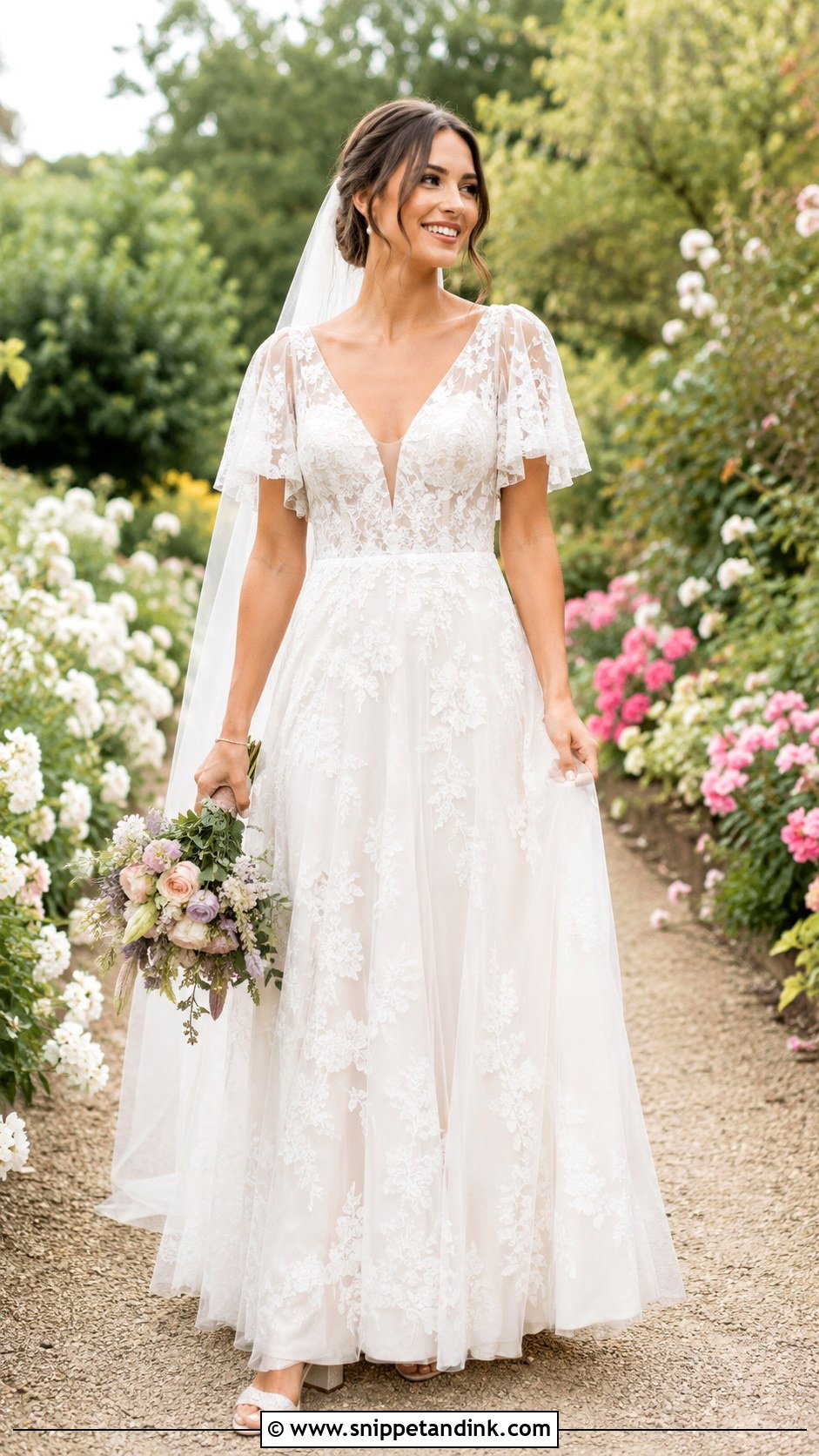 Garden Wedding Dress - Snippet and Ink - 30 Whimsy Wedding Dress Ideas