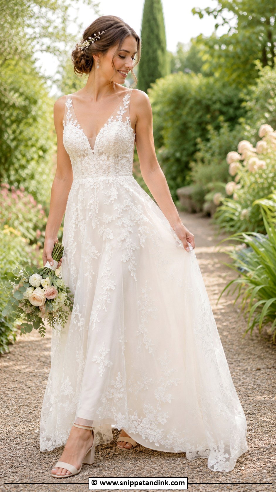 Garden Wedding Dress - Snippet and Ink - 30 Cute Wedding Dresses