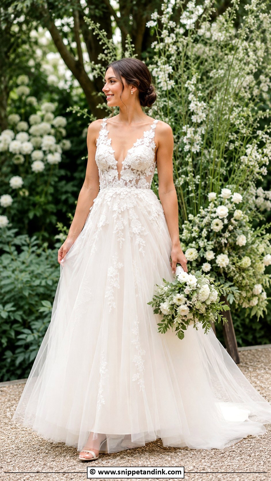 Garden Wedding Dress - Snippet and Ink - 30 Flowy Wedding Dress Ideas