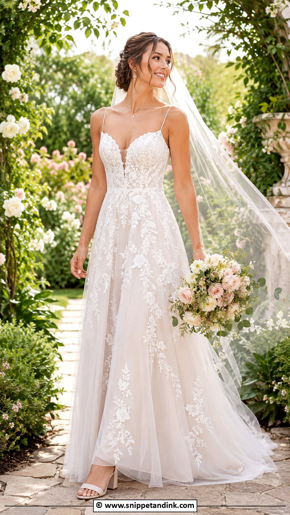 Garden Wedding Dress - Snippet and Ink - 35 Whimsical Wedding Dress Ideas
