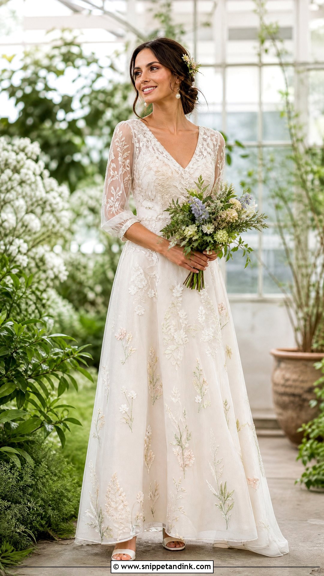 Garden Wedding Dress Art - Snippet and Ink - 25 Wedding Dress Art Ideas
