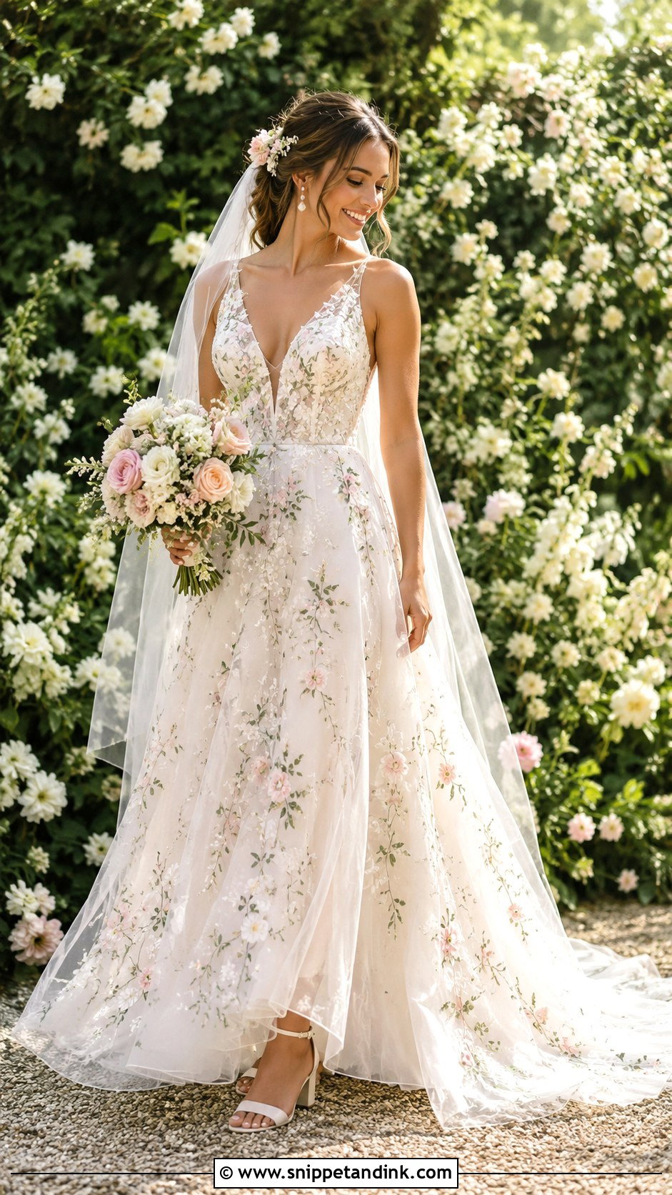Garden Wedding Dress Outfit - Snippet and Ink - 25 Wedding Outfit for Bride Ideas