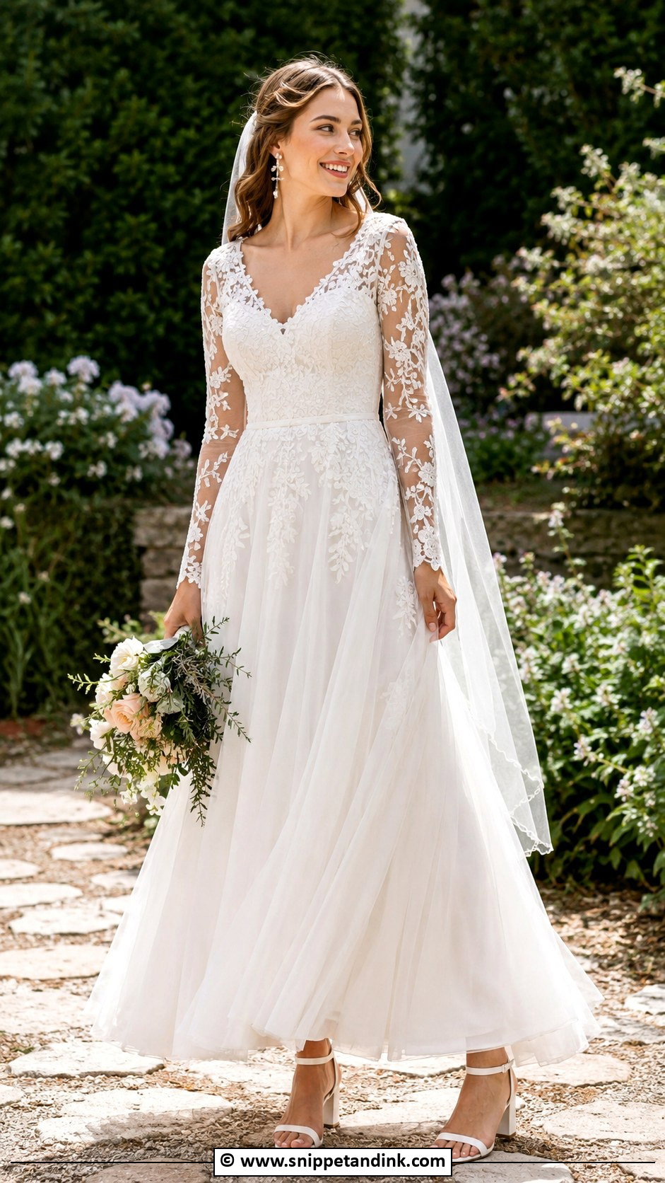 Garden Wedding Dress With Sleeves - Snippet and Ink - 35 Wedding Dress with Sleeves