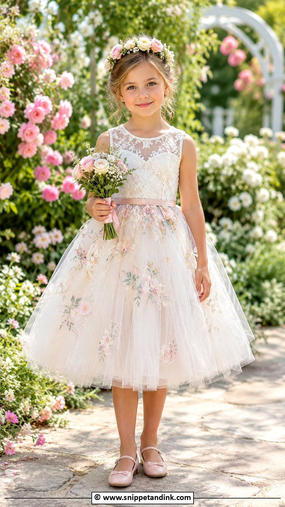 Garden Wedding Flower Girl Dress - Snippet and Ink - 30 Wedding Dresses for Kids