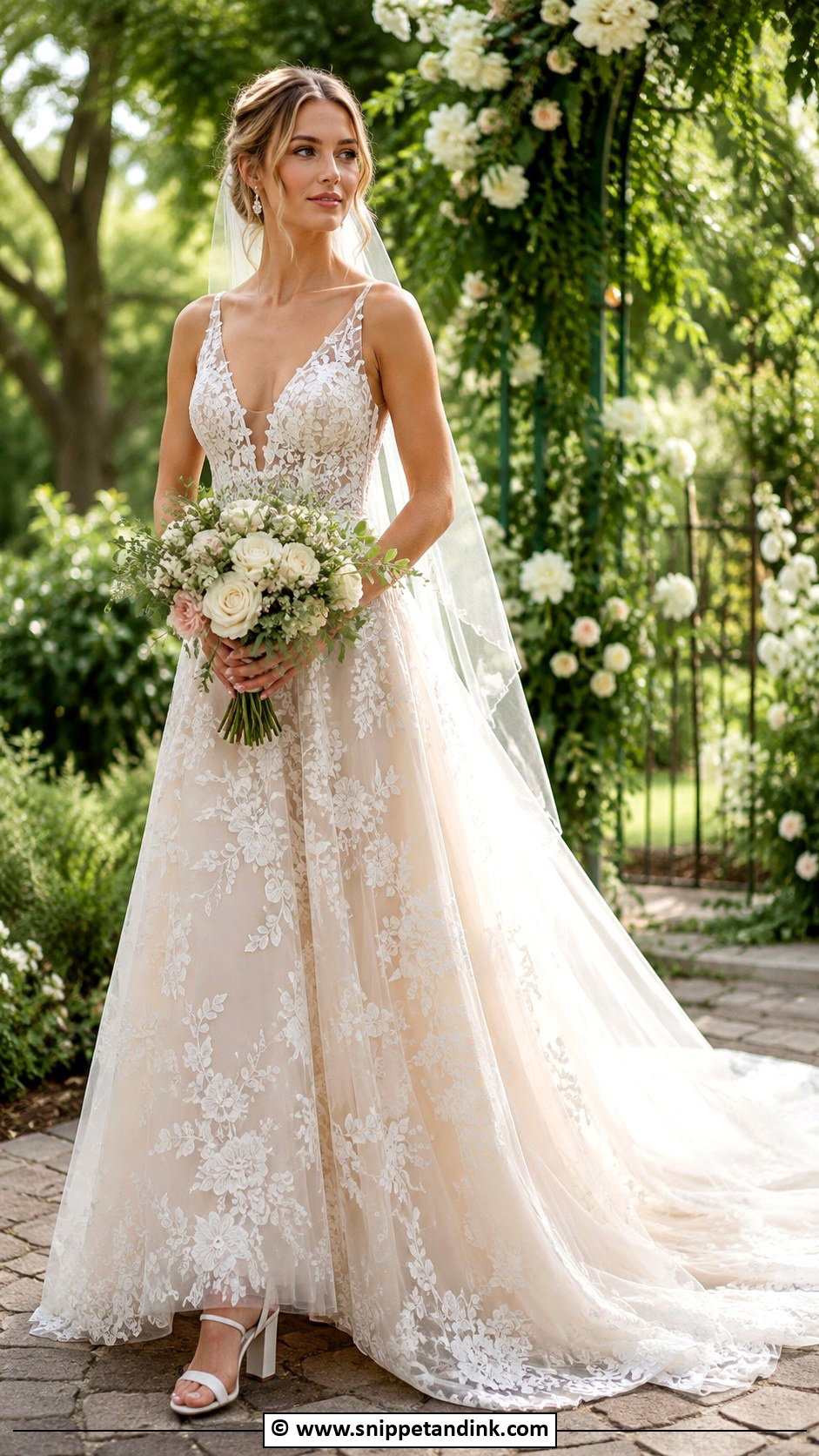 Garden Wedding Gown - Snippet and Ink - 35 Wedding Gown Ideas