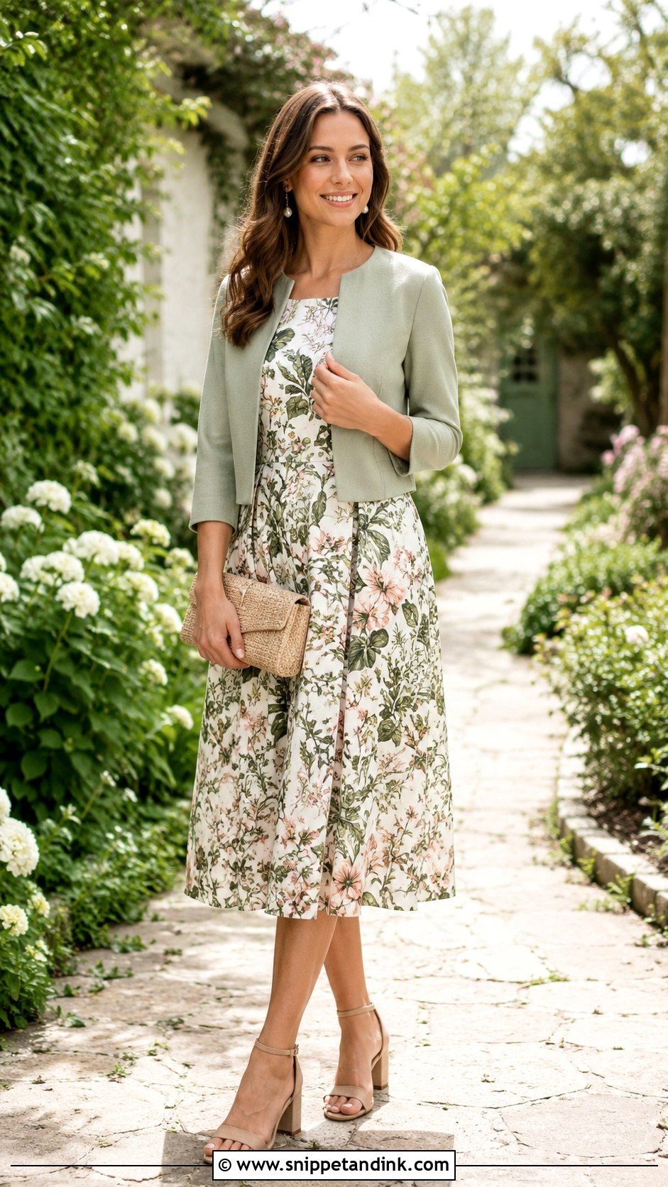 Garden Wedding Guest Dress Outfit - Snippet and Ink - 20 Fashion Wedding Ideas