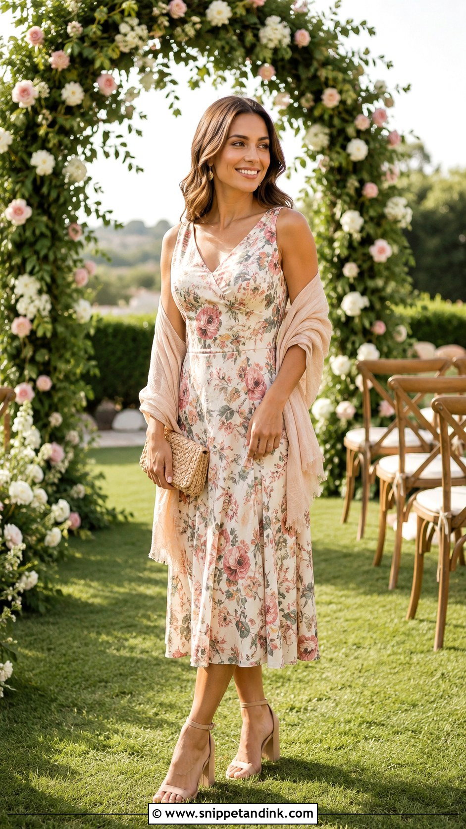 Garden Wedding Guest Outfit - Snippet and Ink - 25 Trending Wedding Outfits