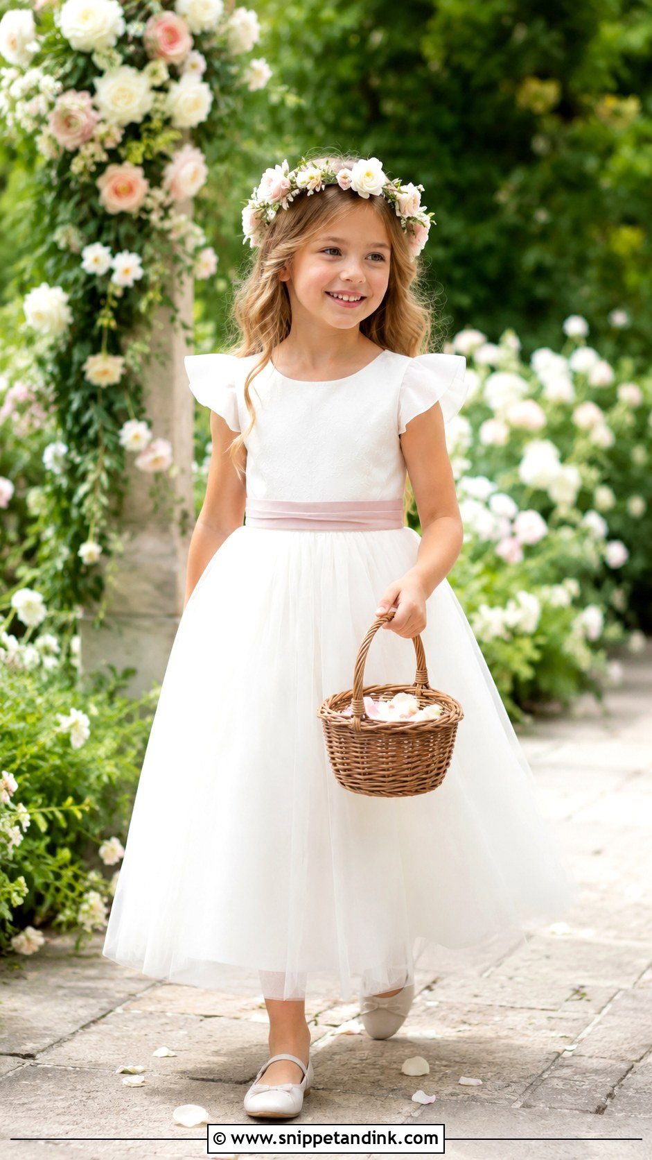 Garden Wedding Little Bride Gown - Snippet and Ink - 25 Little Bride Gown Styles