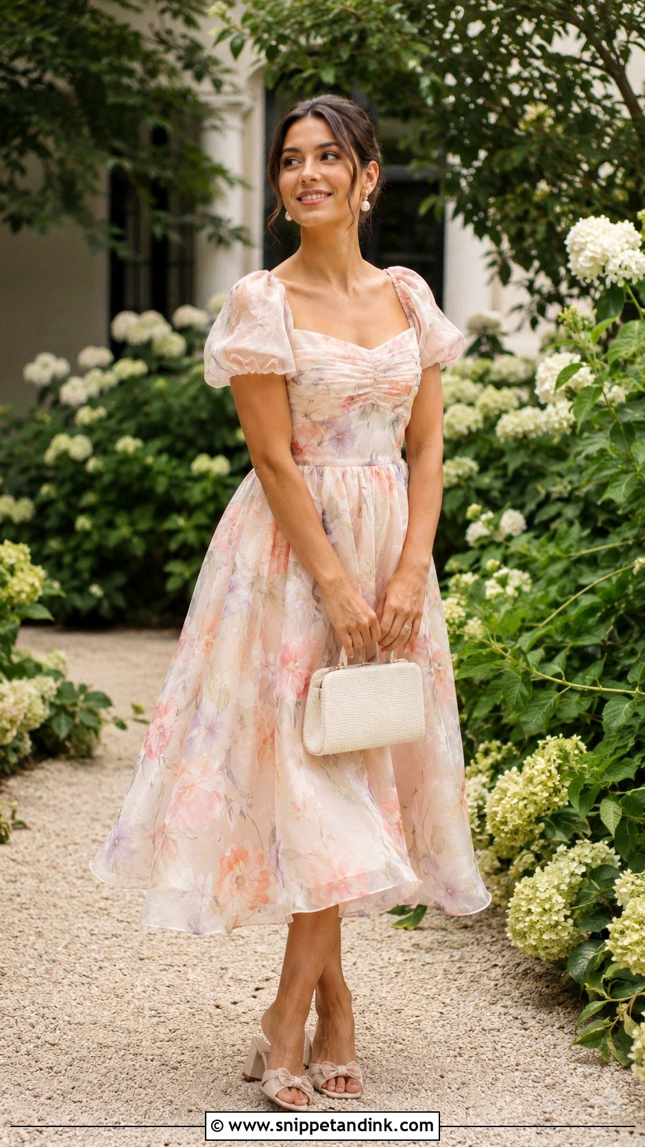Garden Wedding Organza Dress - Snippet and Ink - 25 Wedding Function Dresses