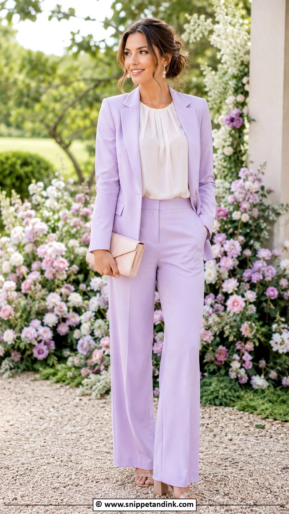Garden Wedding Pantsuit - Snippet and Ink - 25 Wedding Pantsuit Ideas