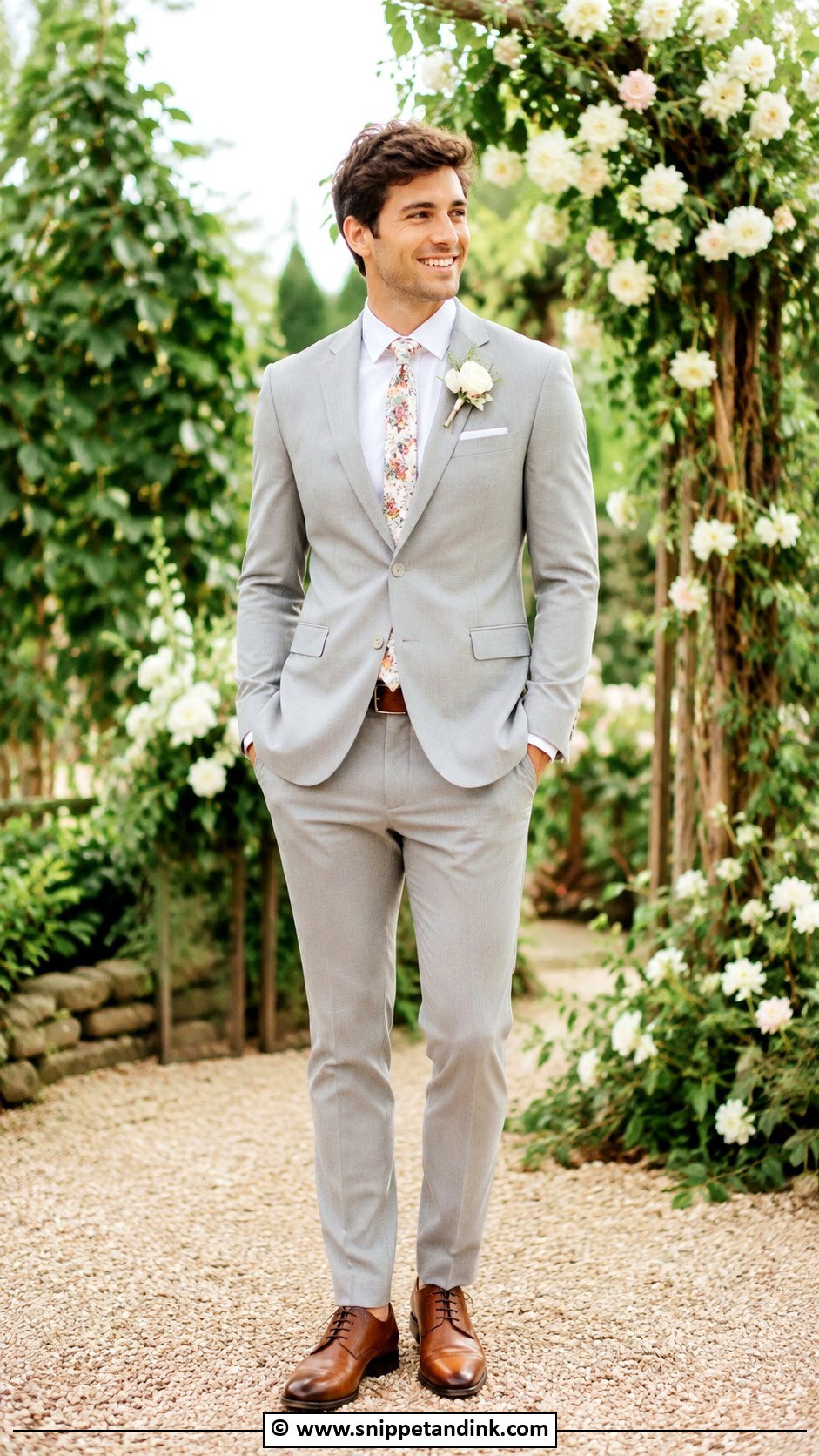 Garden Wedding Suit - Snippet and Ink - 35 Wedding Suit Ideas
