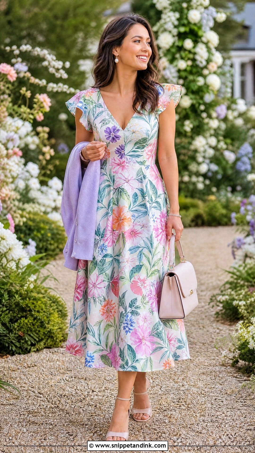 Garden Wedding Tea Dress Outfit - Snippet and Ink - 20 Outfits for a Wedding