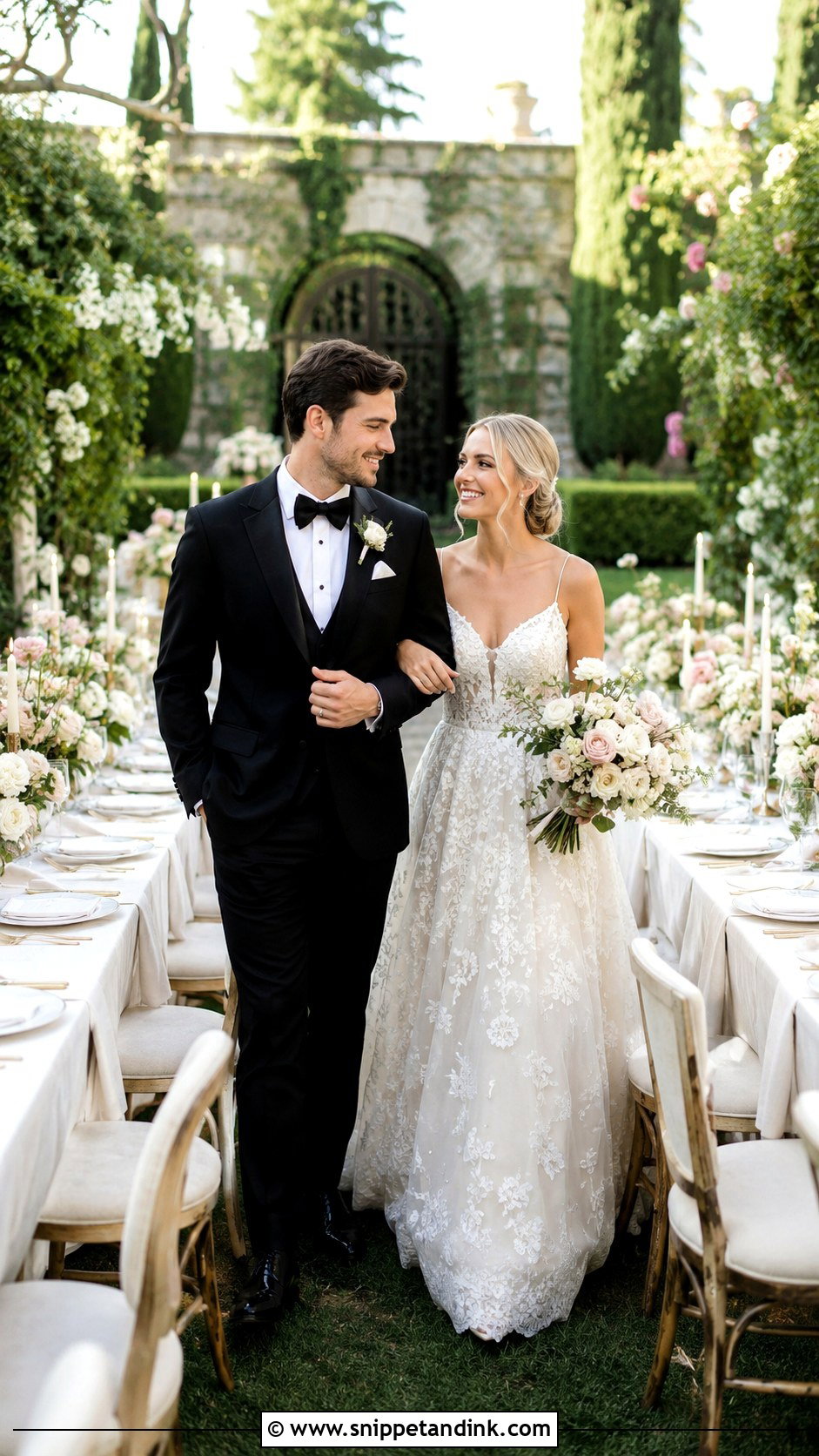 Garden Wedding With Formal Tables - Snippet and Ink - 30 Fancy Wedding Ideas