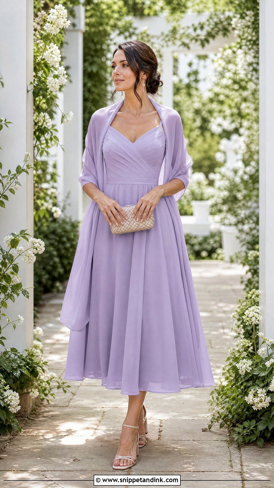 Garden Wedding Witness Tea Length Dress - Snippet and Ink - 20 Wedding Witness Dress Ideas