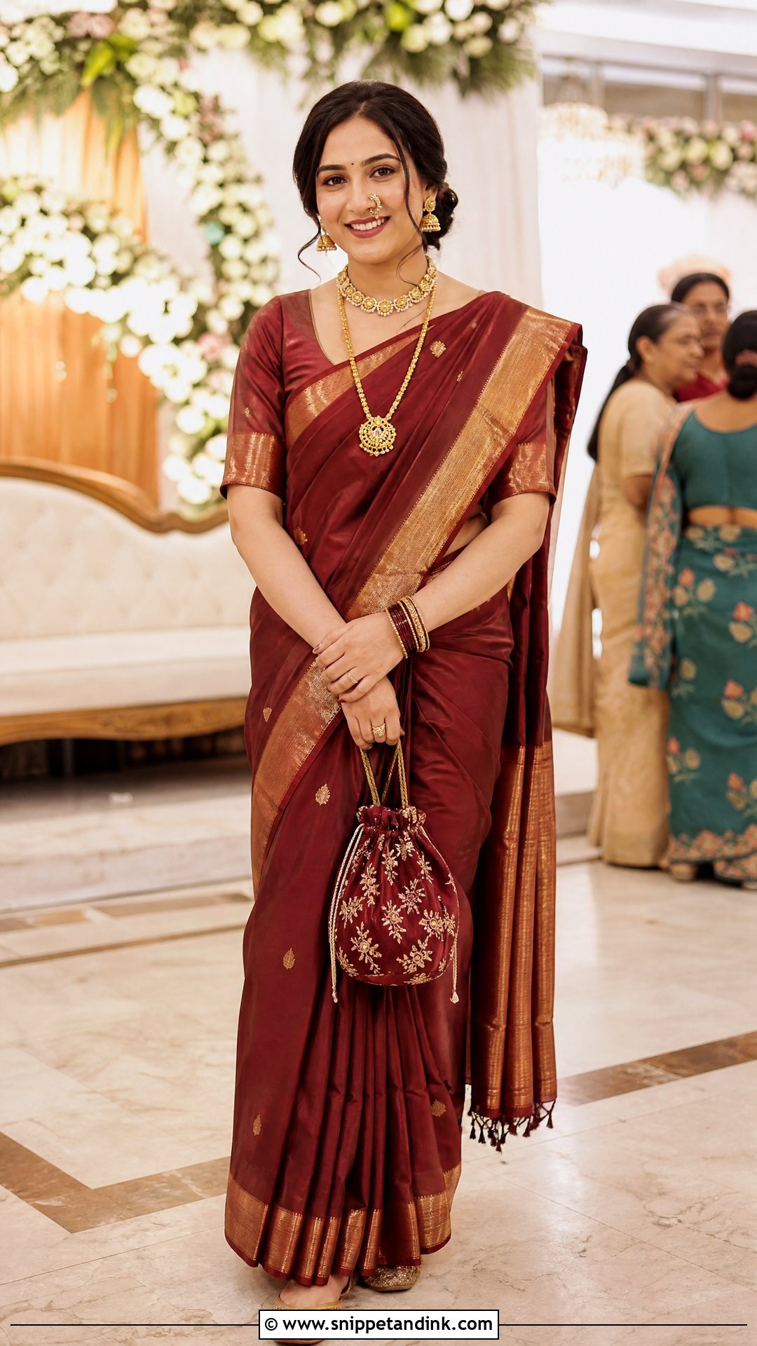Garhwali Engagement Bride Saree Look - Snippet and Ink - 25 Garhwali Bride Ideas