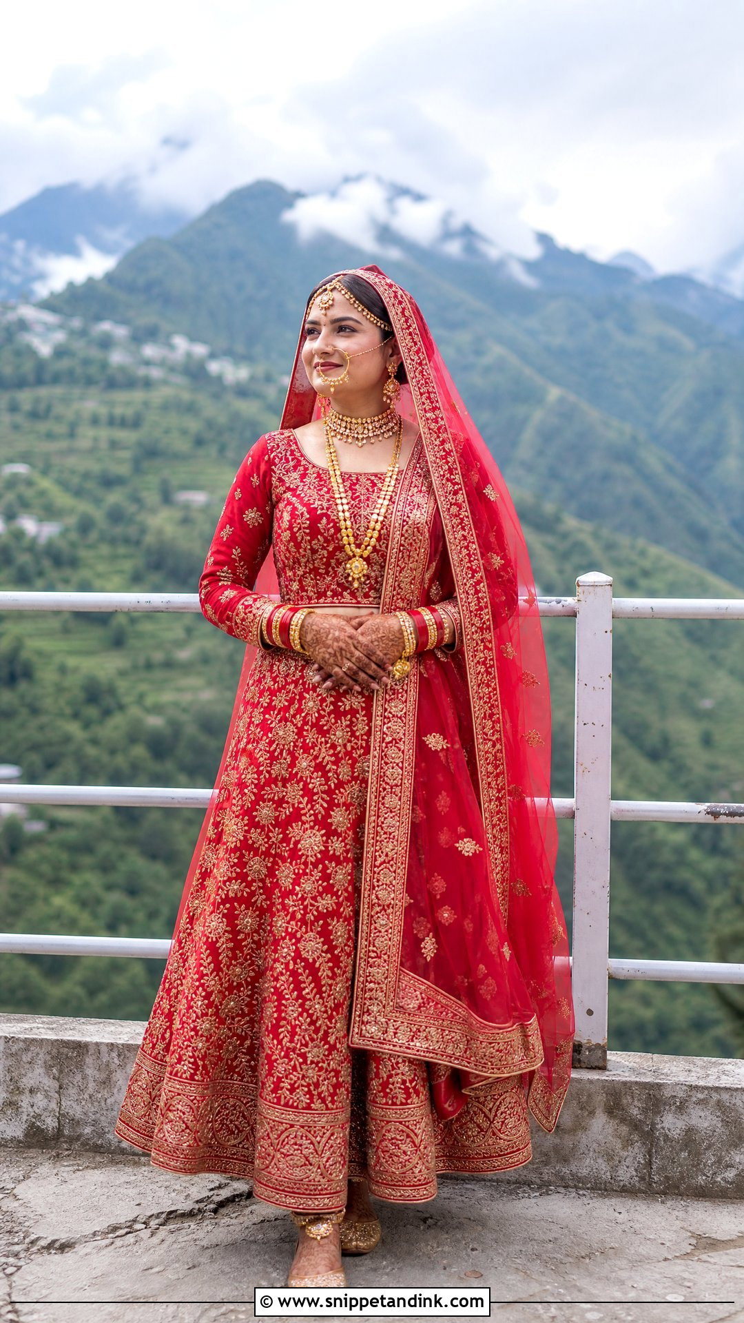 Garhwali Mountain Wedding Bride Look - Snippet and Ink - 25 Garhwali Bride Ideas