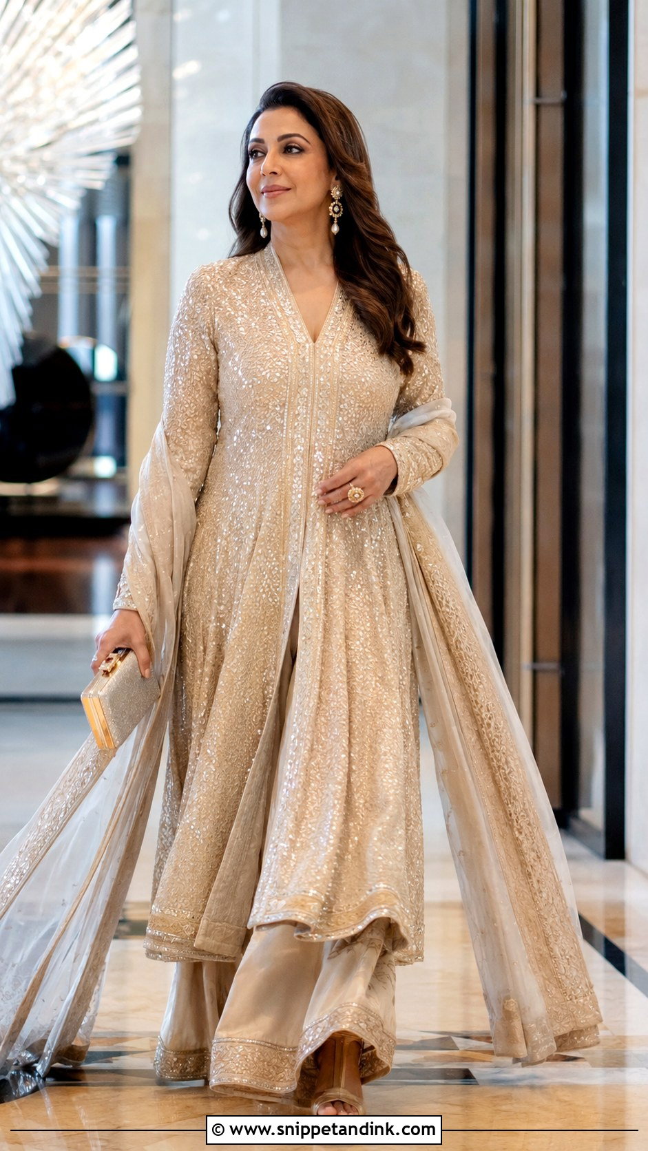 Gauri Khan Ambani Wedding Anarkali - Snippet and Ink - 20 Ambani Wedding Celebrity Outfits