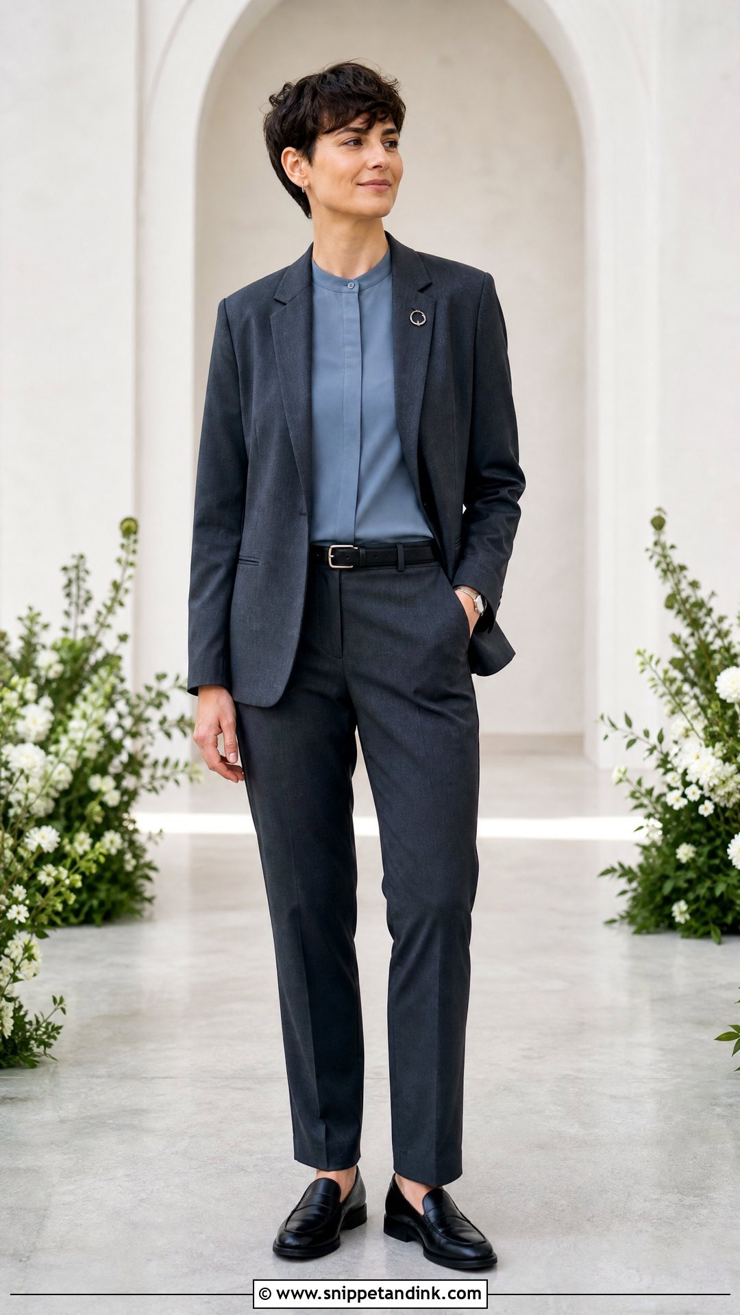 Gender Neutral Officiant Outfit - Snippet and Ink - 20 Officiant Outfit Ideas