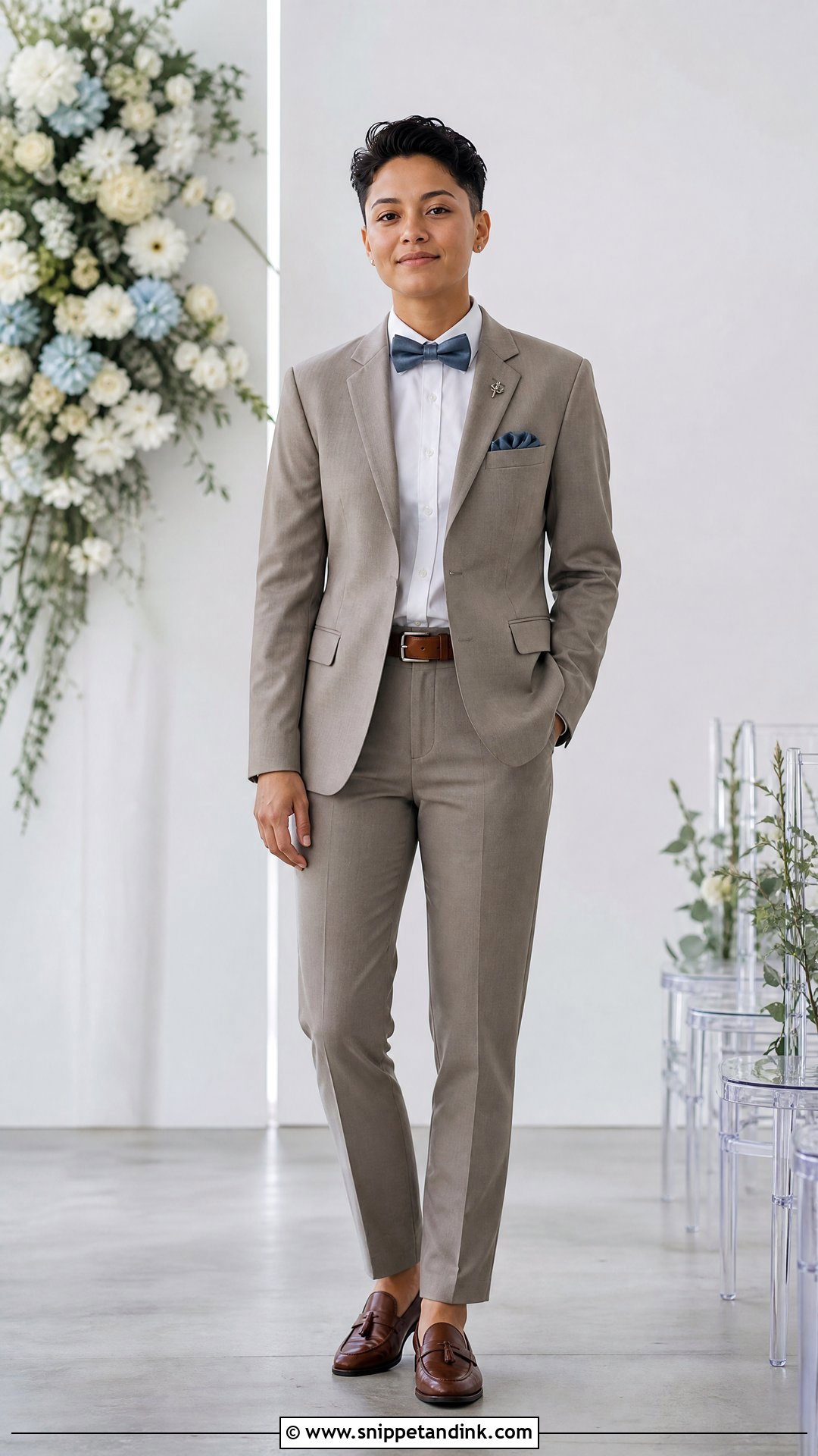 Gender Neutral Suit Wedding Usher Outfit - Snippet and Ink - 20 Usher Wedding Outfits
