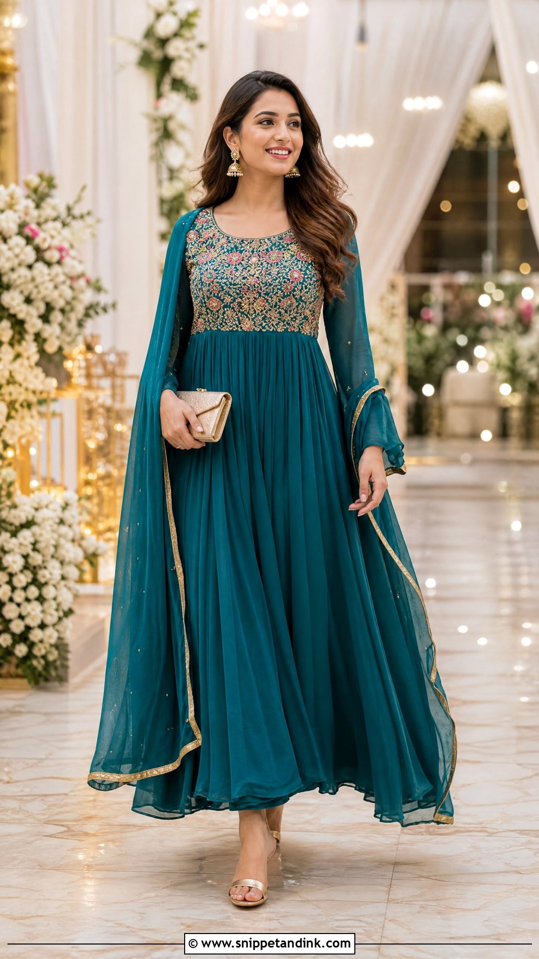 Georgette Frock For Wedding - Snippet and Ink - 25 Frock Designs for Women Wedding