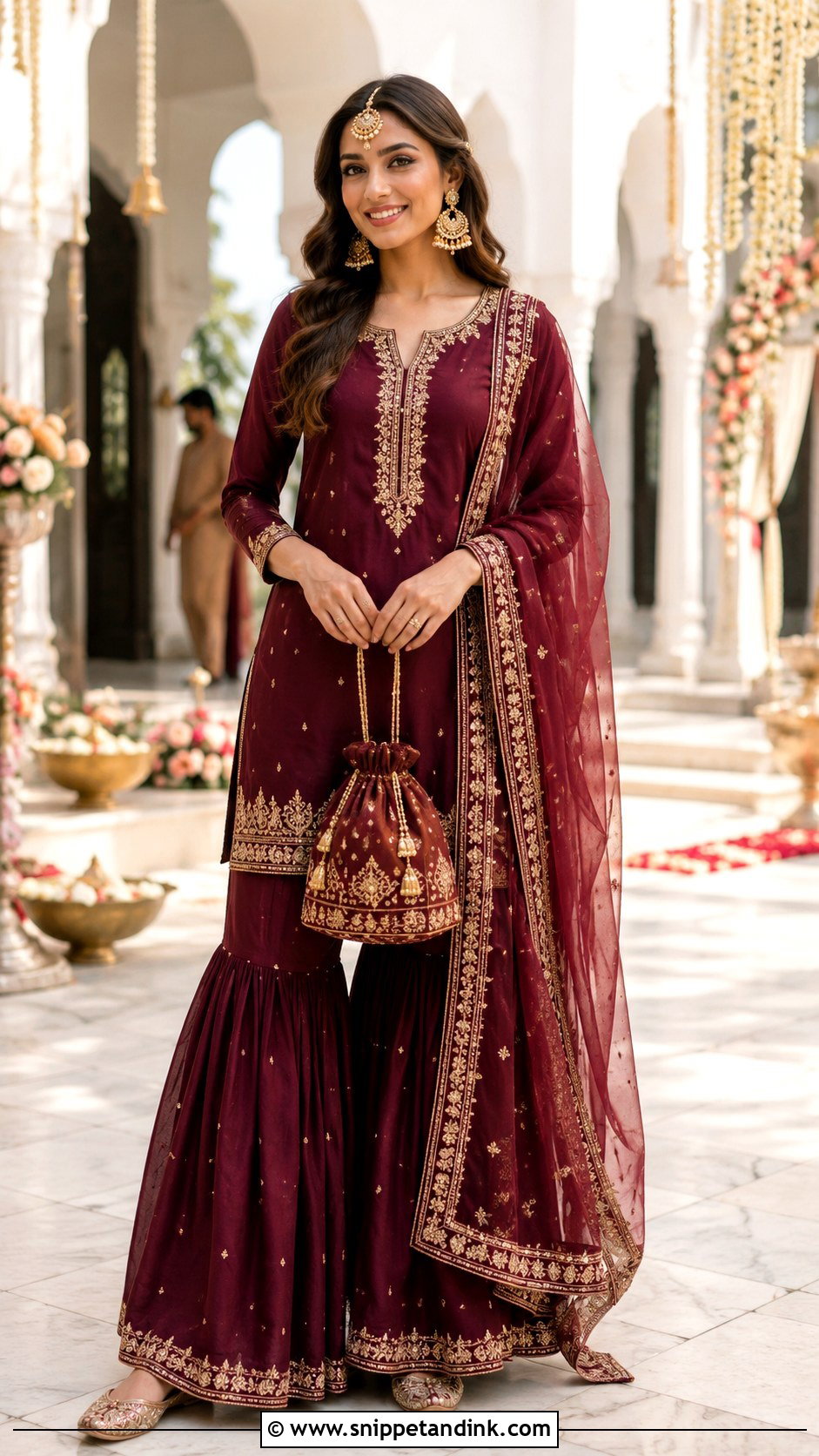 Gharara Kurta Desi Outfit for Wedding - Snippet and Ink - 20 Desi Outfits for Wedding
