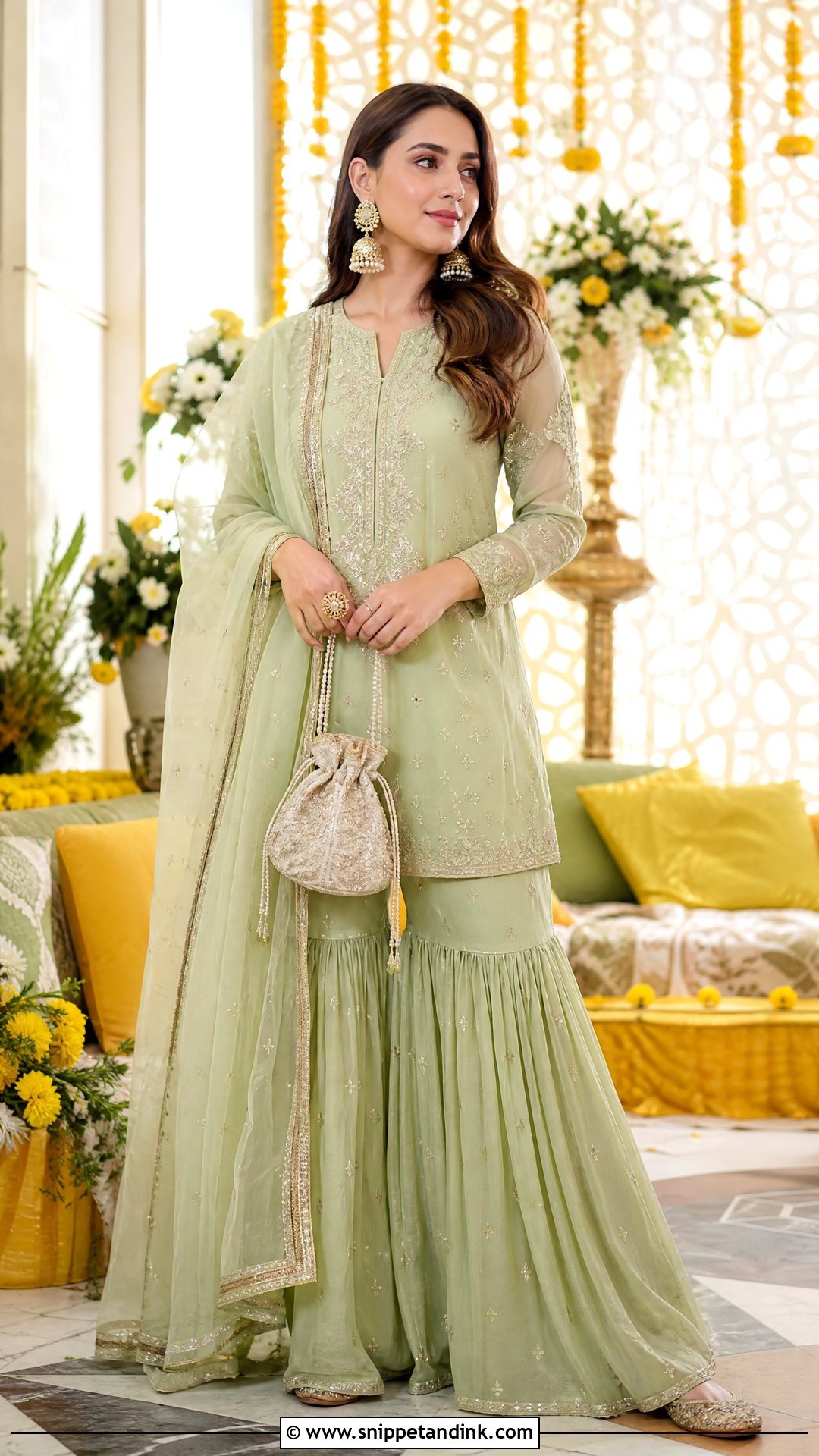 Gharara Outfit for Marriage Function - Snippet and Ink - 20 Outfit Ideas for Marriage Function