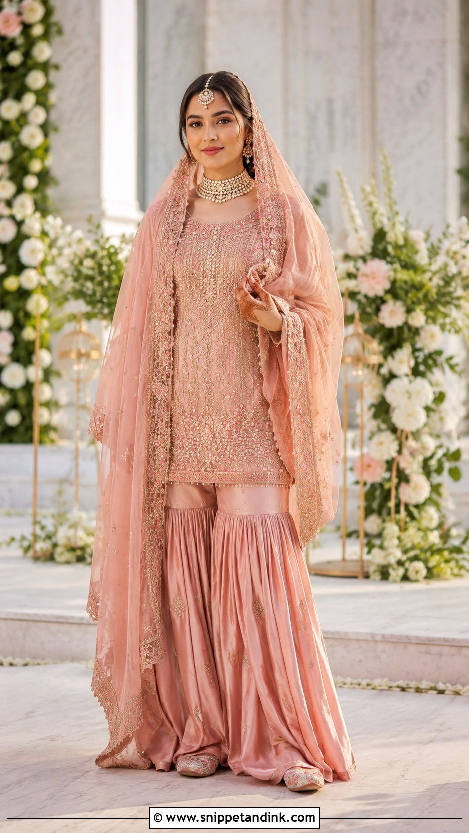 Gharara Outfit for Nikah - Snippet and Ink - 20 Indian Outfits for Sisters Wedding