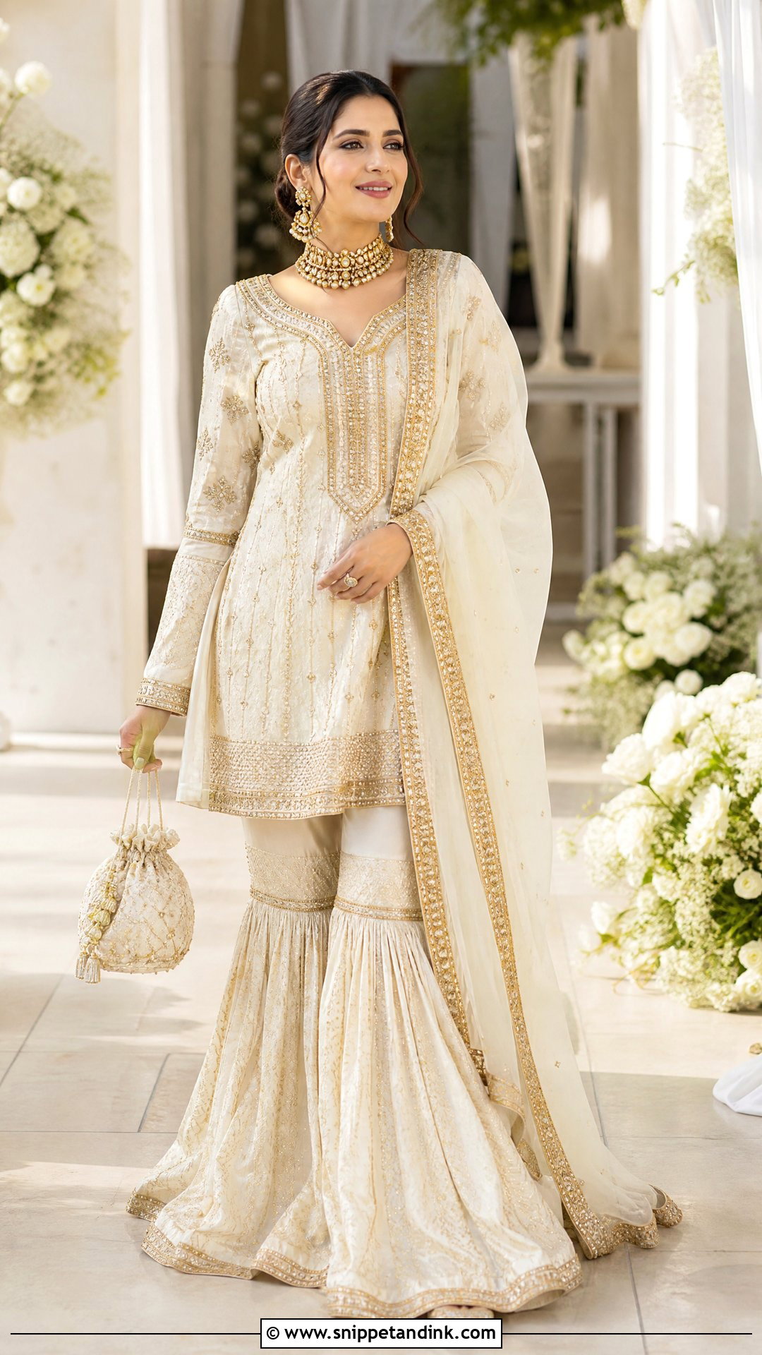 Gharara Punjabi Wedding Suit - Snippet and Ink - 20 Punjabi Wedding Suit Women Ideas