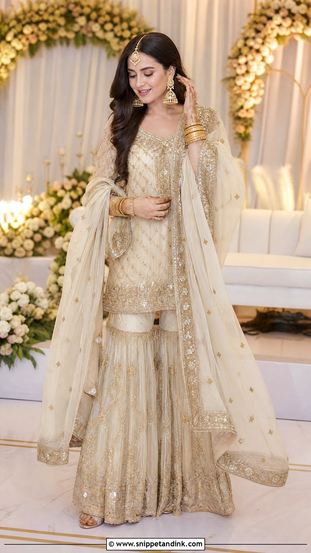 Gharara Sangeet Dress For Bride - Snippet and Ink - 25 Sangeet Dress for Bride Ideas
