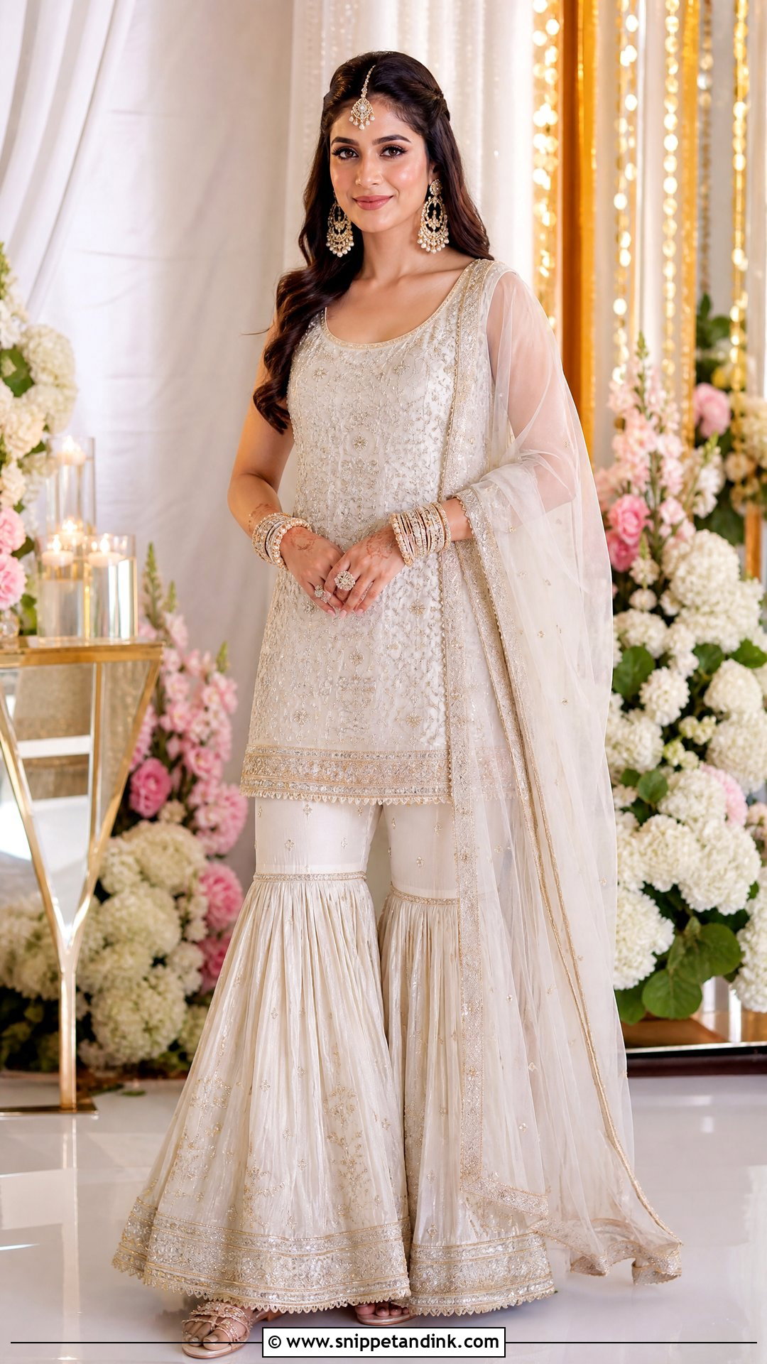 Gharara Sangeet Outfit - Snippet and Ink - 25 Bridal Sangeet Outfit Indian Weddings Ideas