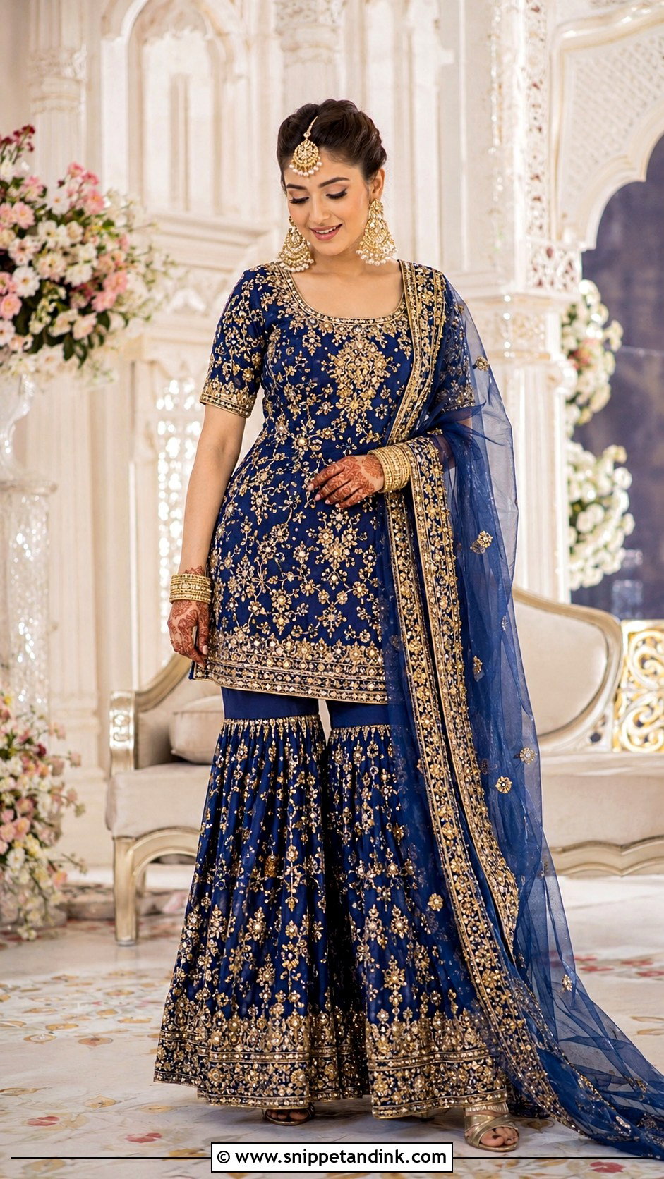 Gharara Sangeet Outfit - Snippet and Ink - 25 Bridal Sangeet Outfits