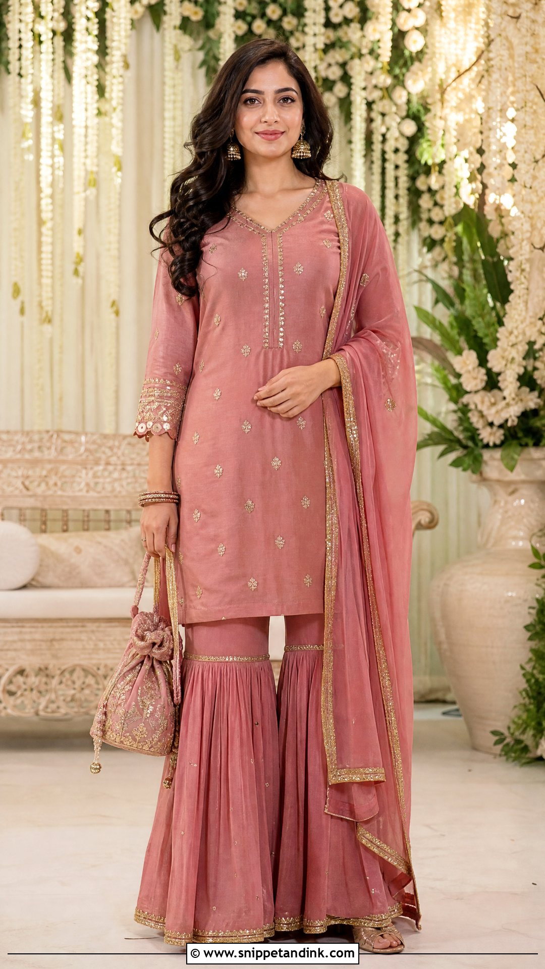 Gharara Set For Hindu Wedding - Snippet and Ink - 20 Hindu Wedding Outfit Ideas