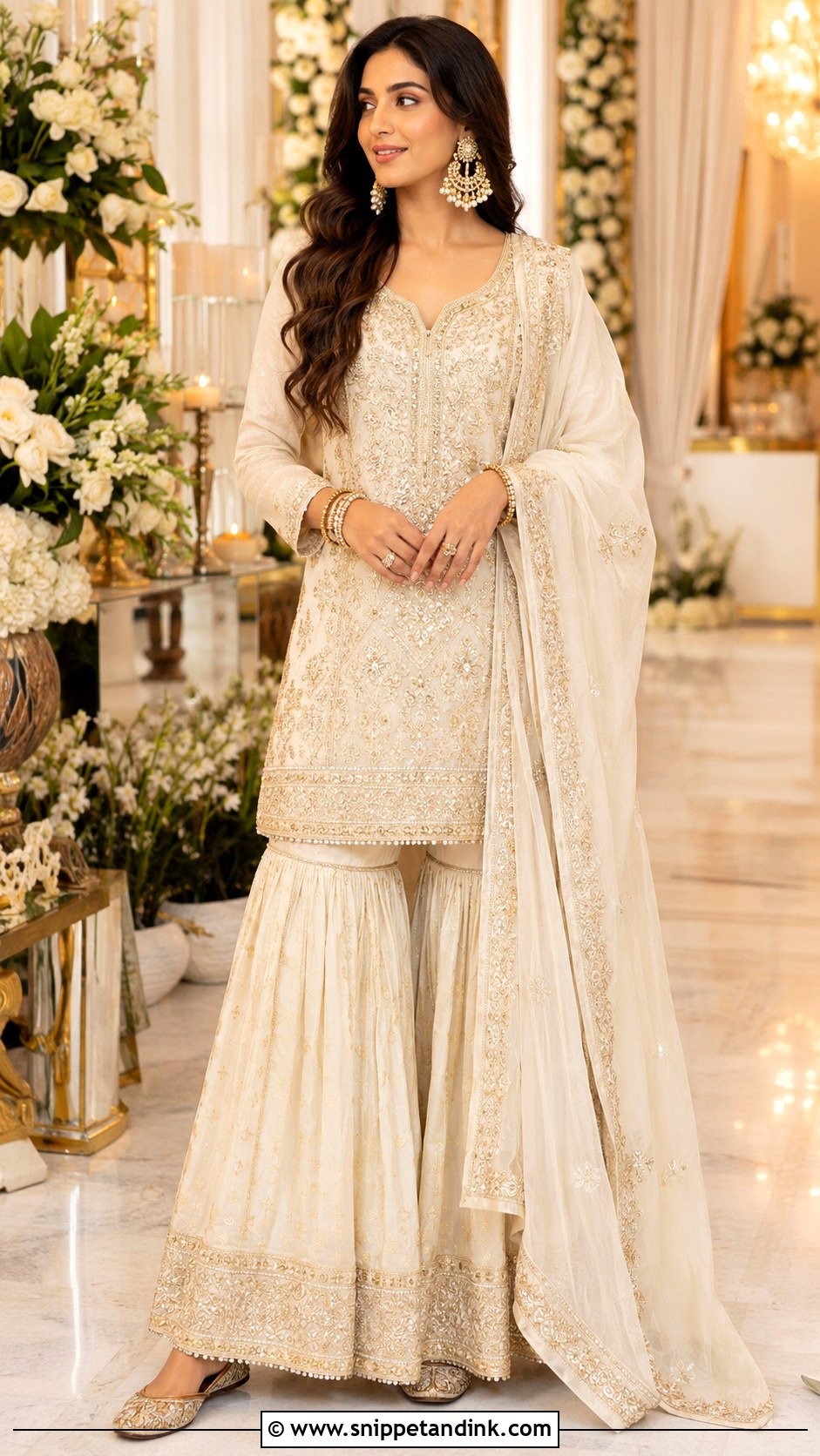Gharara Set For Shadi Function - Snippet and Ink - 25 Indian Weddings Shadi Outfits