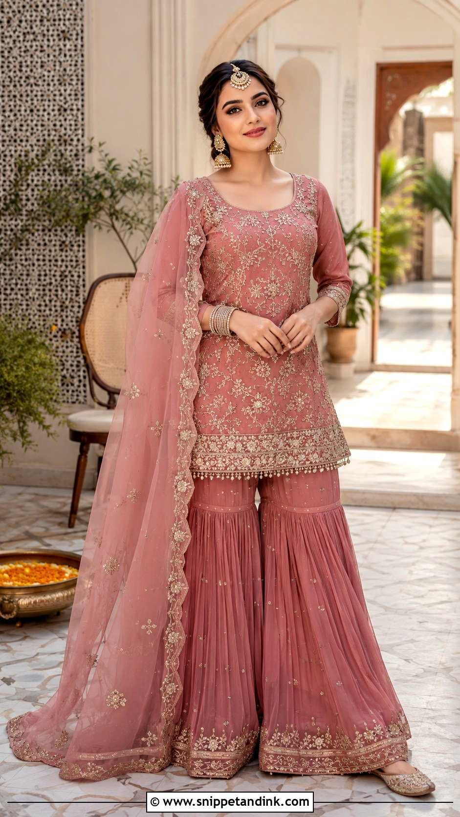 Gharara Set For Sister Wedding - Snippet and Ink - 30 Indian Sister Wedding Dress Ideas