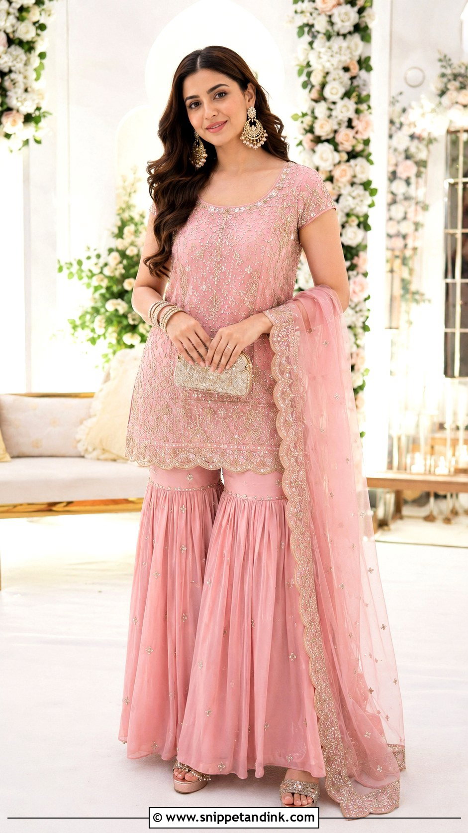 Gharara Set For Sister Wedding - Snippet and Ink - 25 Indian Wedding Wear for Sister Ideas