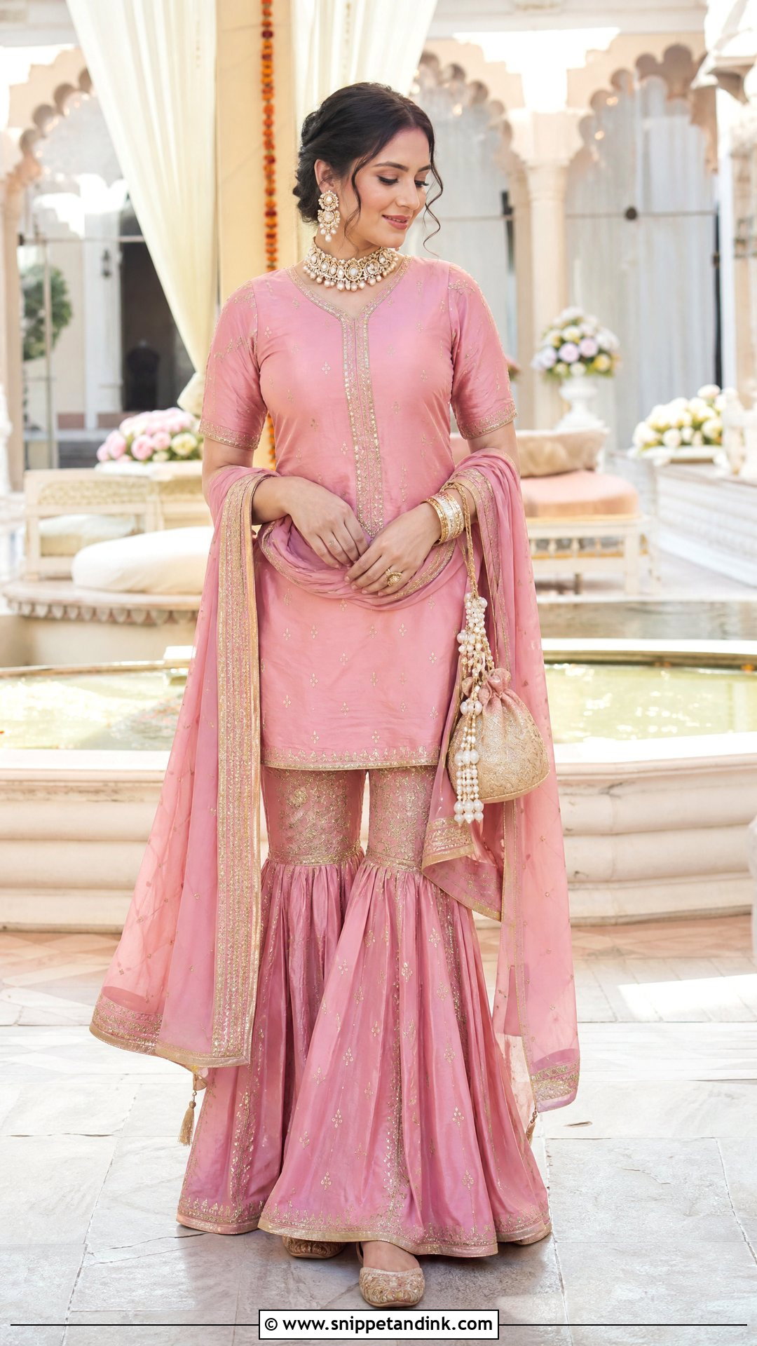 Gharara Set Indian Wedding Dress - Snippet and Ink - 20 Indian Wedding Dresses Women