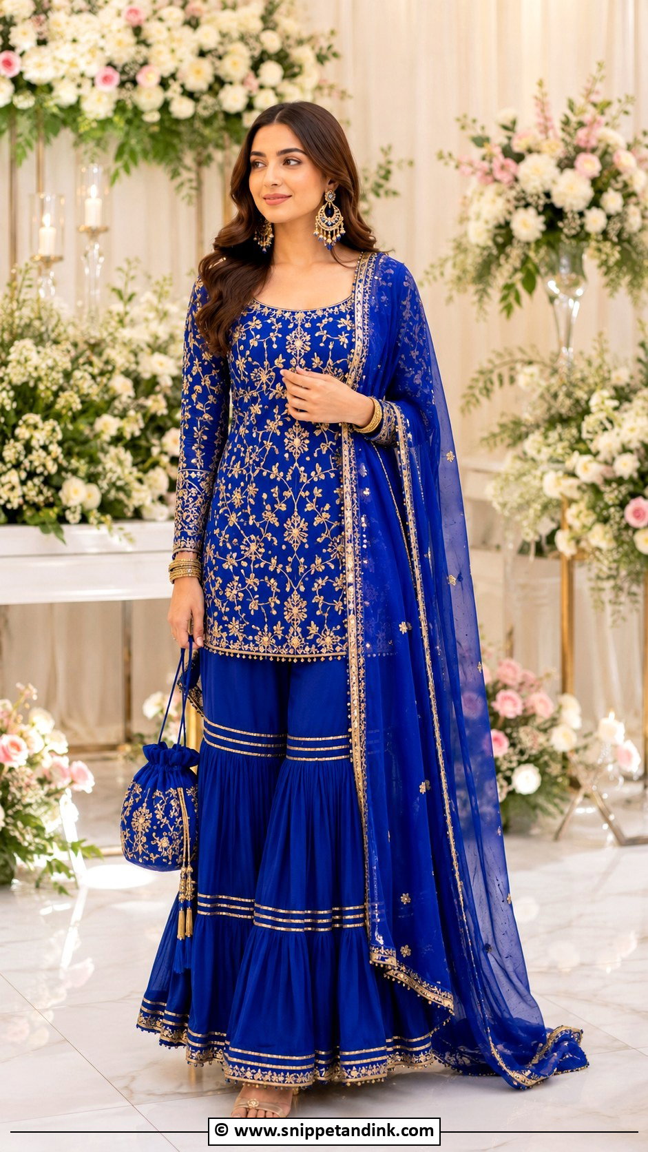 Gharara Set Sangeet Outfit - Snippet and Ink - 30 Sangeet Outfits for Women
