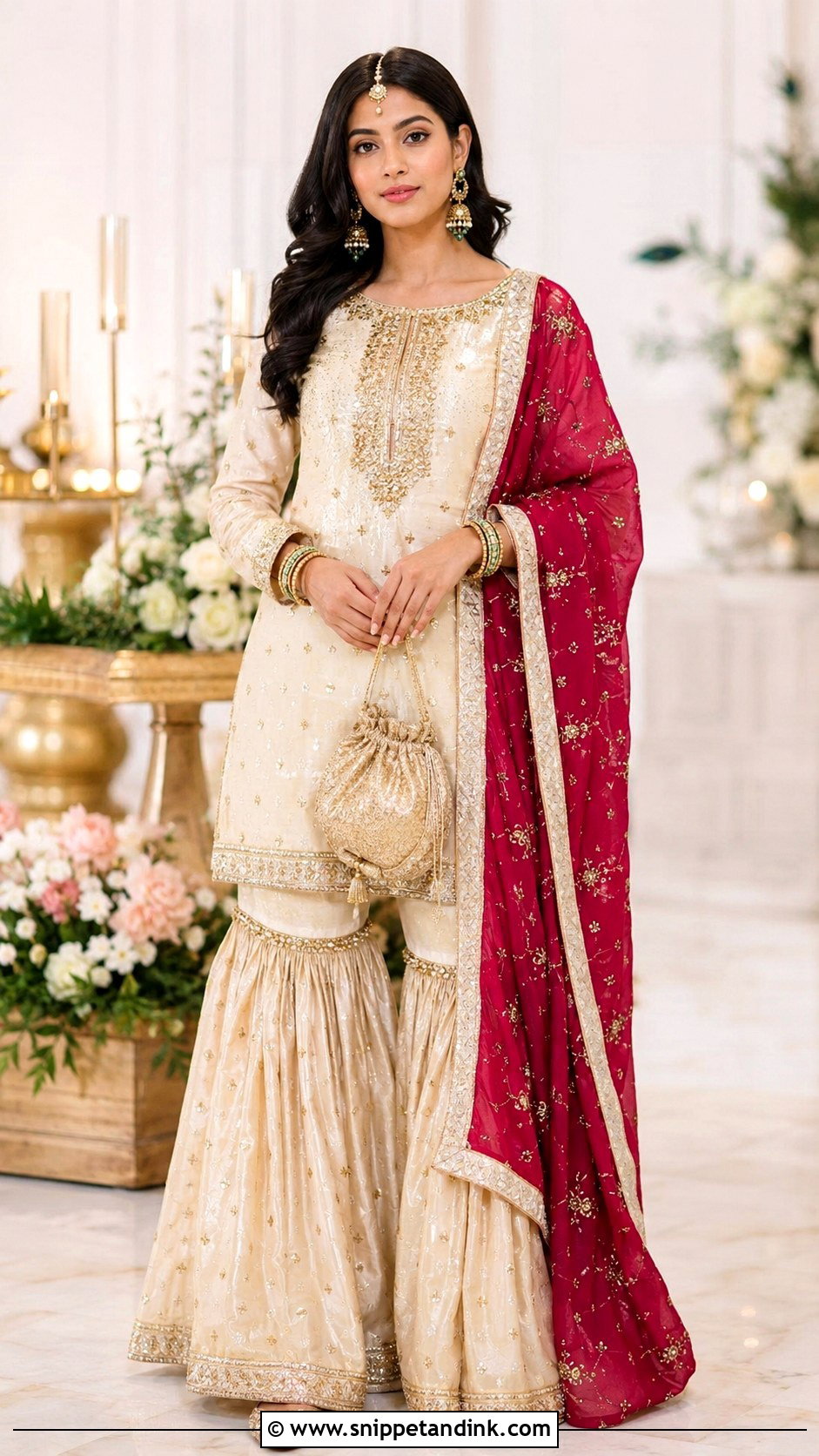 Gharara Set Wedding Dress - Snippet and Ink - 20 Indian Girls Wedding Dresses