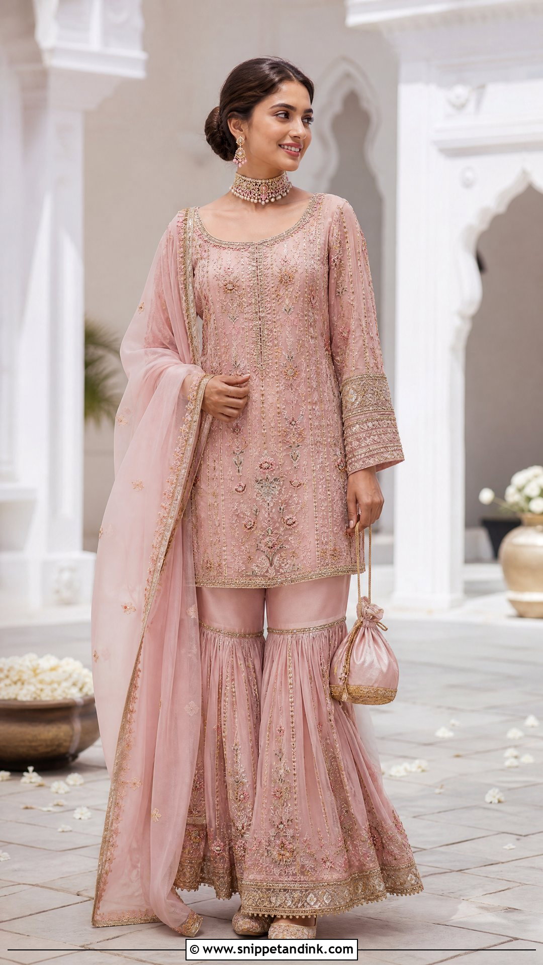 Gharara Set Wedding Outfit - Snippet and Ink - 20 Traditional Outfits for Wedding
