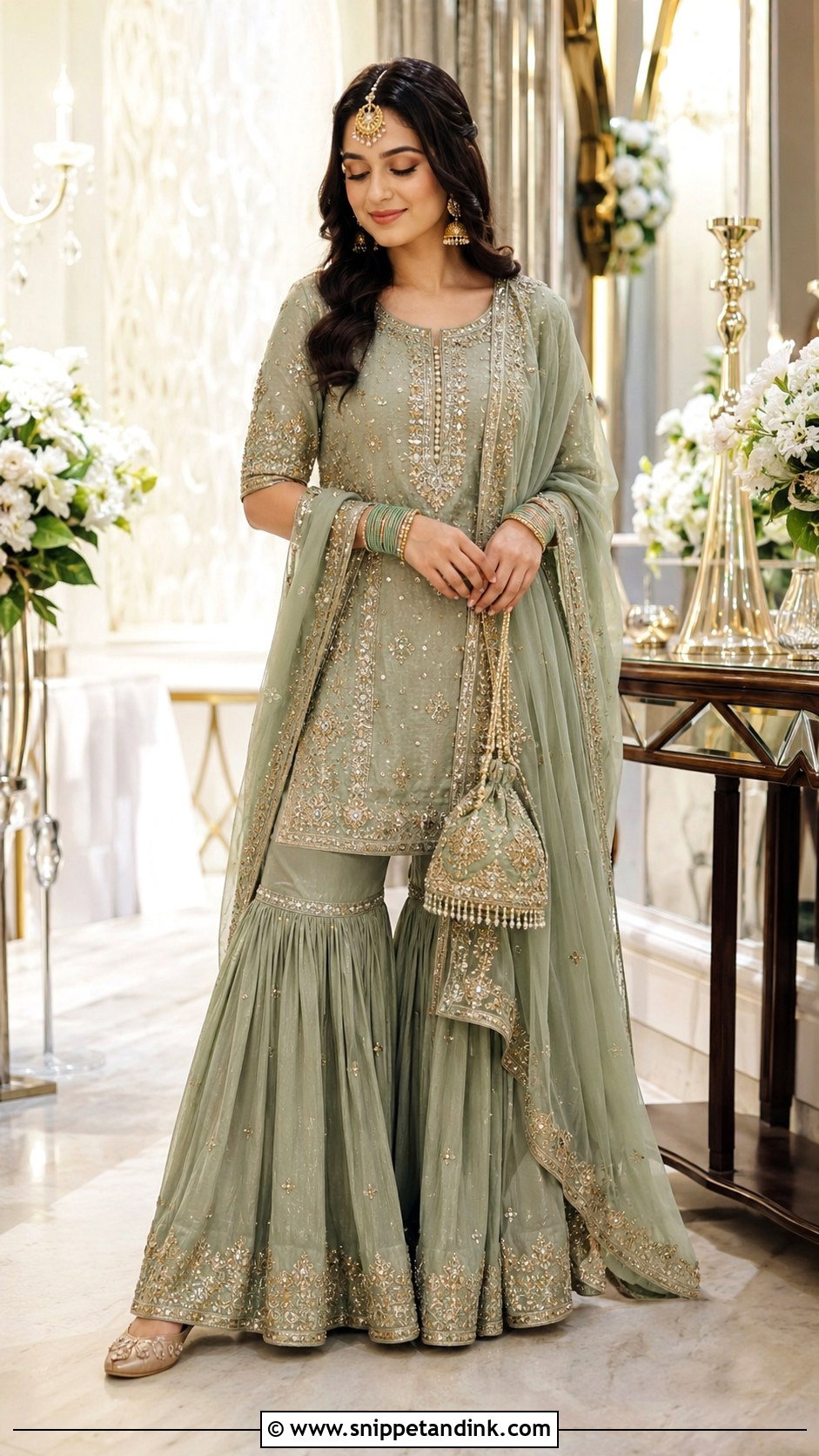 Gharara Set for Brothers Nikah - Snippet and Ink - 20 Brothers Marriage Outfit for Sister Ideas