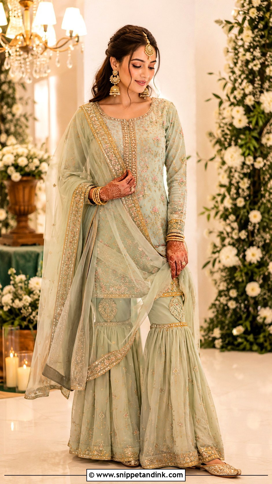 Gharara Suit - Snippet and Ink - 25 Traditional Indian Dresses for Wedding