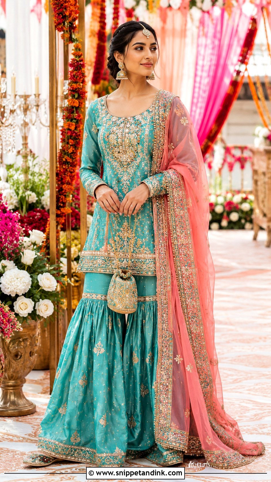 Gharara Suit Baraat Outfit - Snippet and Ink - 20 Baraat Outfits for Sisters
