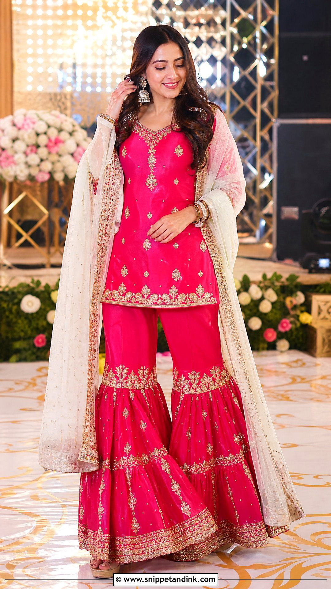 Gharara Suit DJ Night Outfit - Snippet and Ink - 25 Dj Night Outfits for Indian Wedding