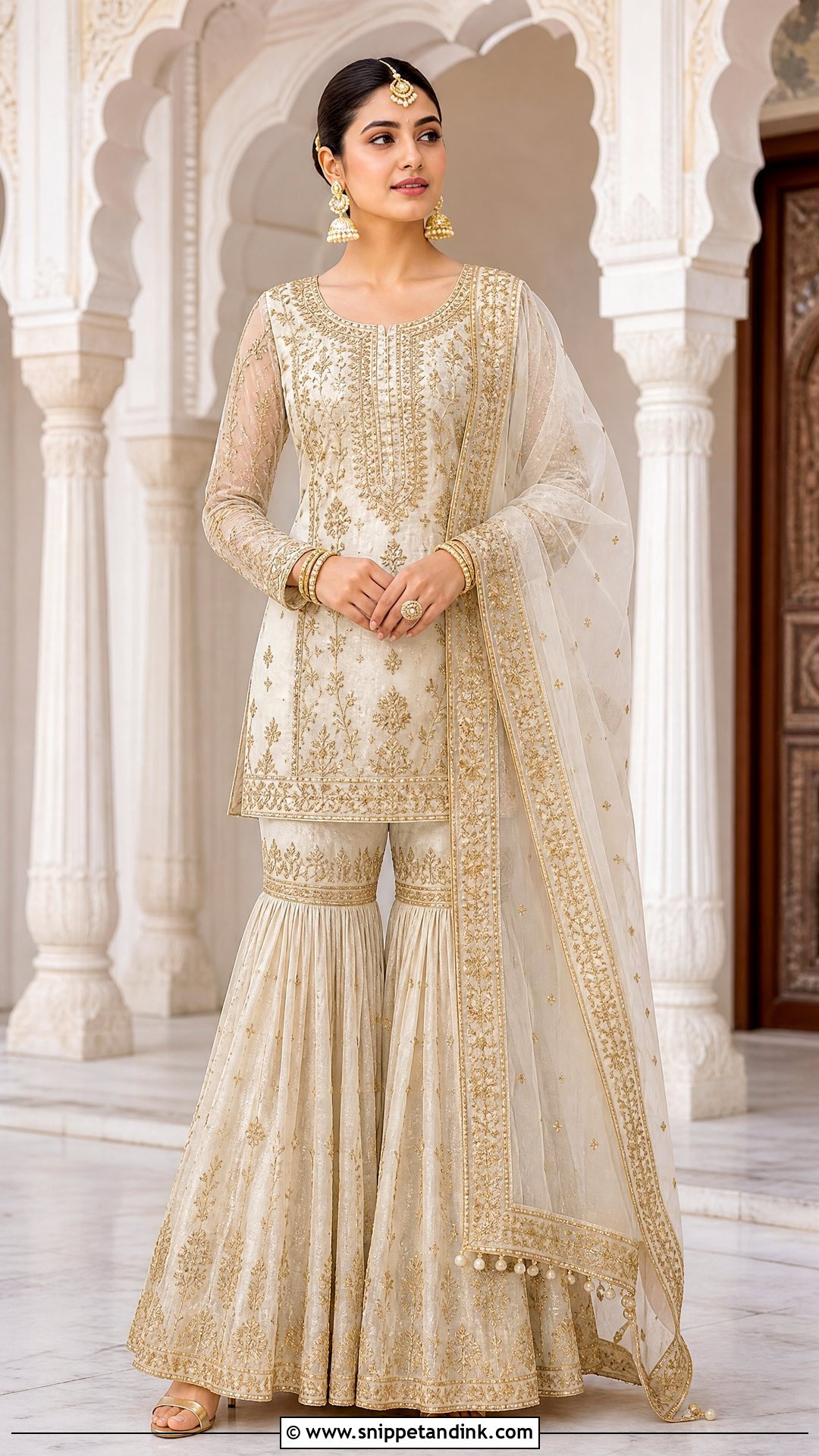 Gharara Suit Dress - Snippet and Ink - 25 Latest Indian Style Wedding Dresses