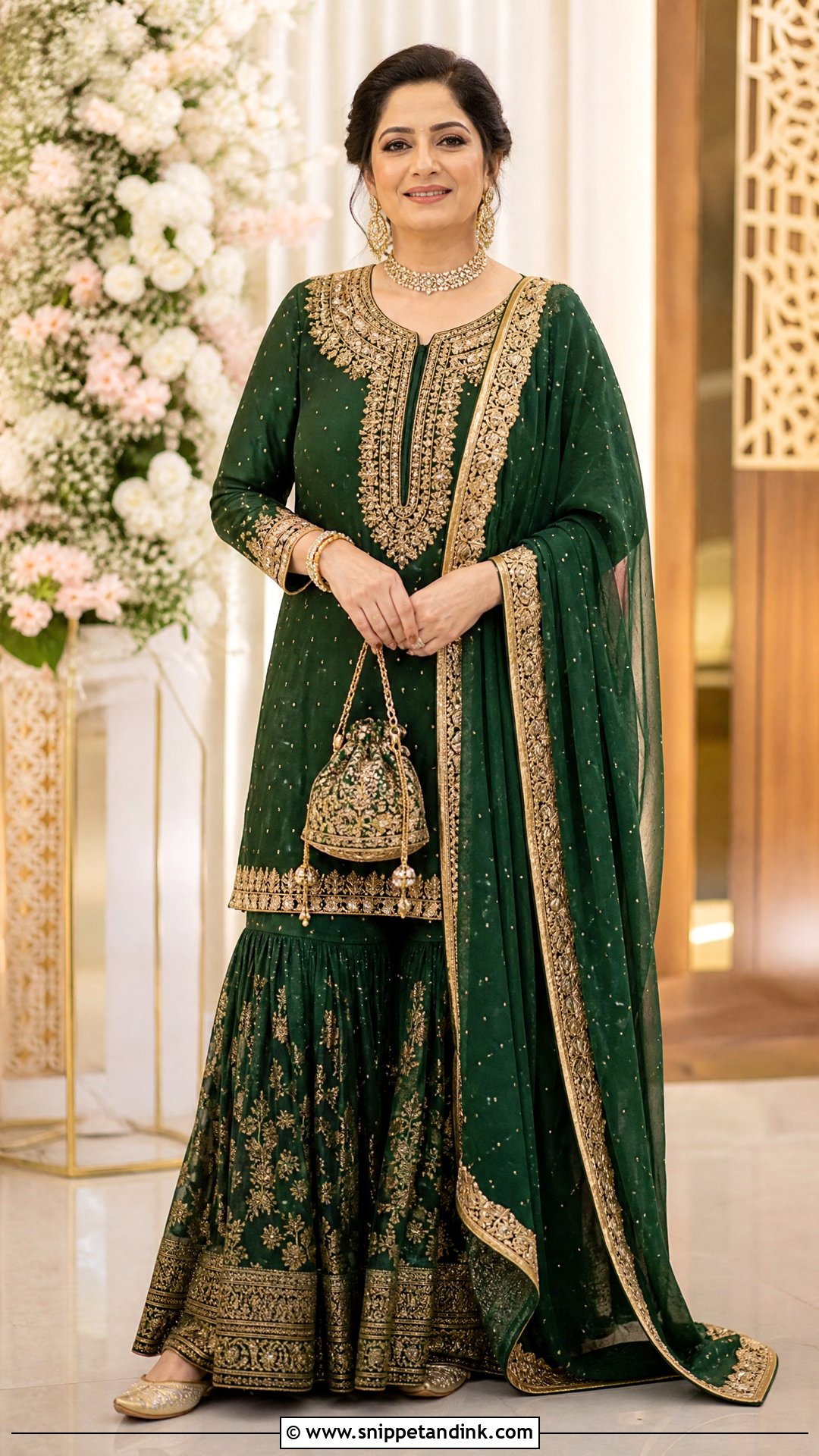 Gharara Suit For Bridal Mom - Snippet and Ink - 20 Indian Bridal Mom Dress Ideas